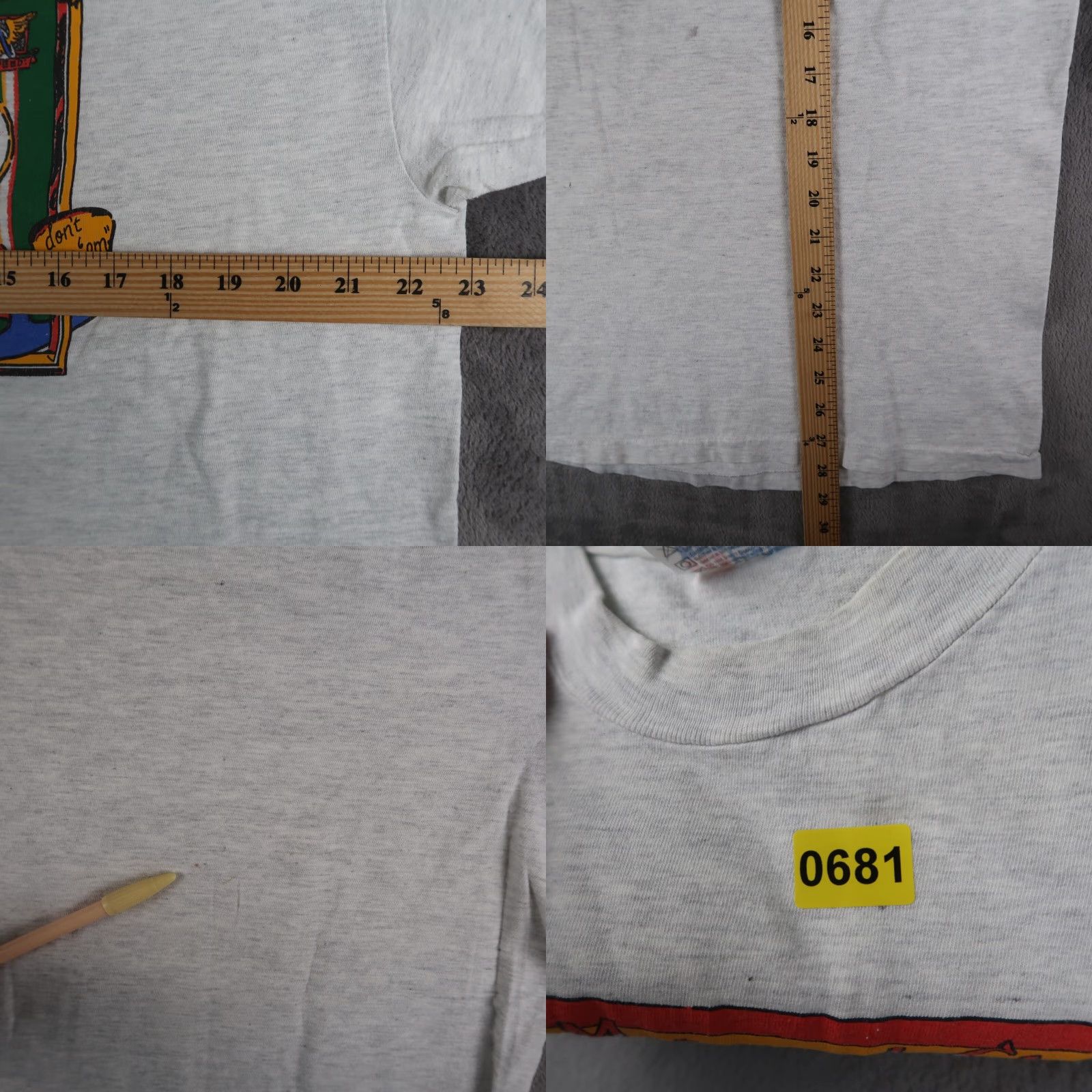 Hanes Vintage Hanes T-Shirt XL Gray Mens 90s Albuquerque Southwest Logo Graphic Print Shirt Short Sleeve Crew Neck Size US XL / EU 56 / 4 - 8 Thumbnail