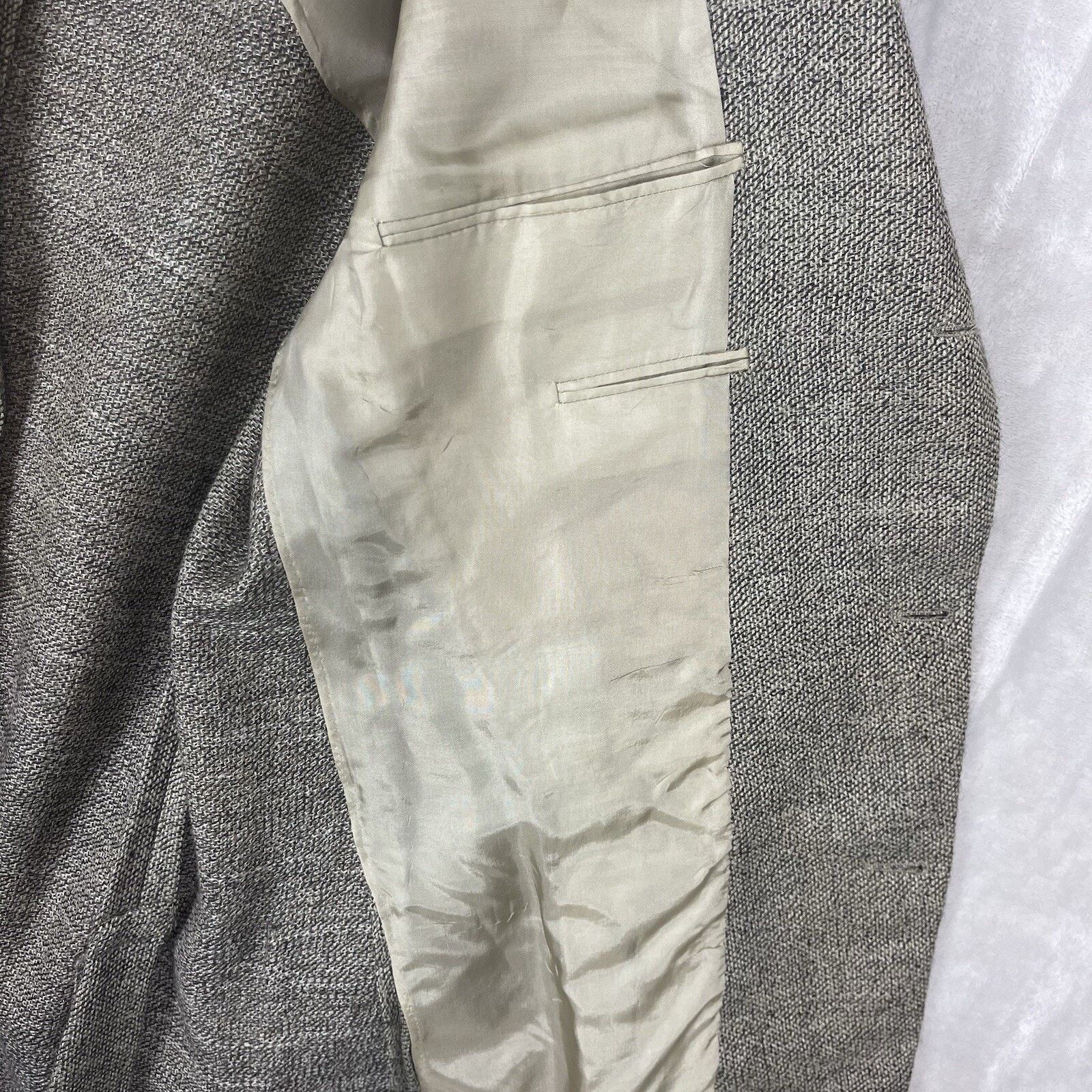 Hickey Freeman Hickey Freeman Design 100% Wool Blazer USA Made 46" Long Size 46L - 9 Thumbnail