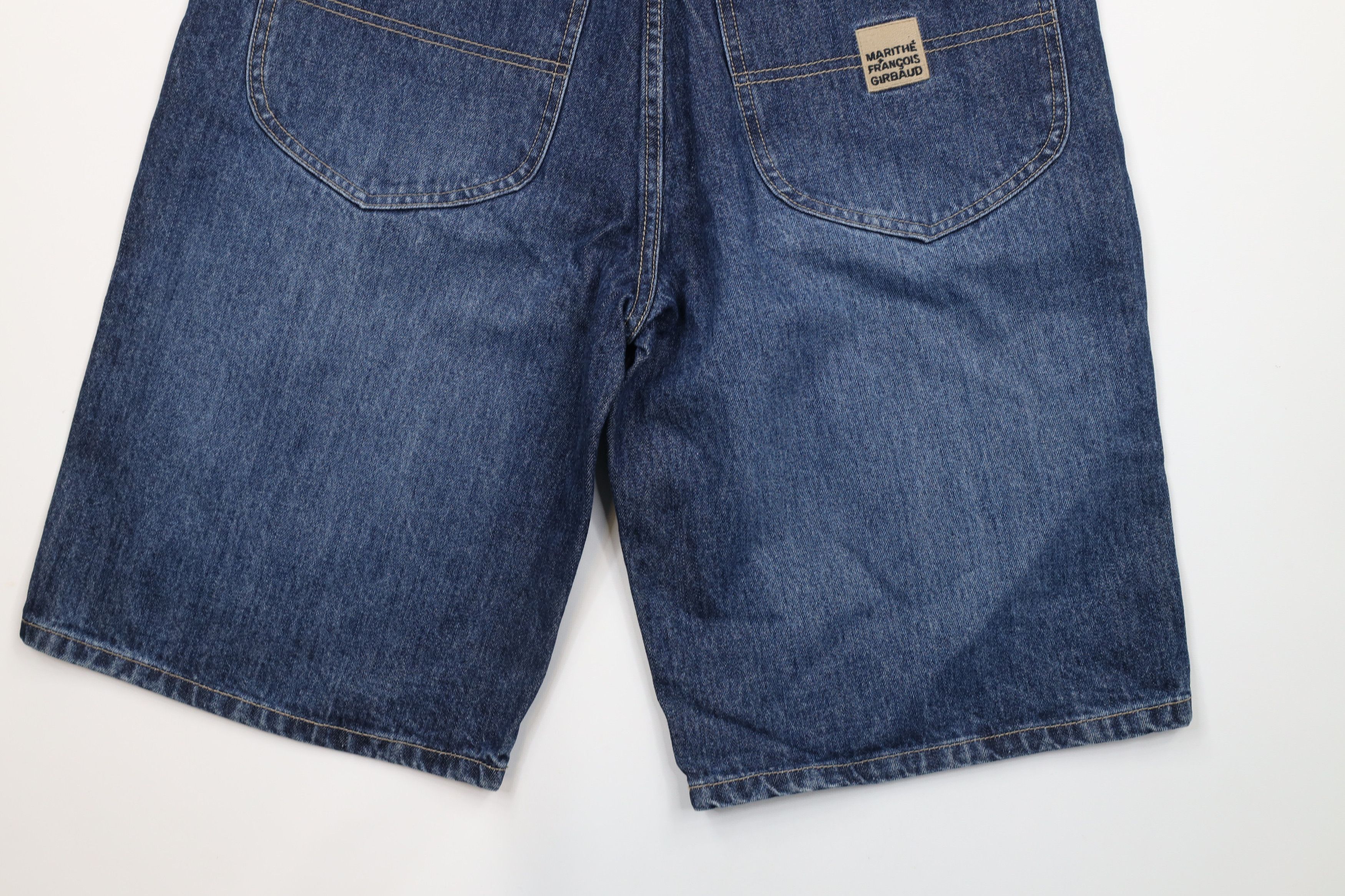 Marithe + Francois Girbaud × Vintage NOS Vintage 90s Marithe Francois Girbaud Denim Jean Shorts Size US 32 / EU 48 - 10 Thumbnail