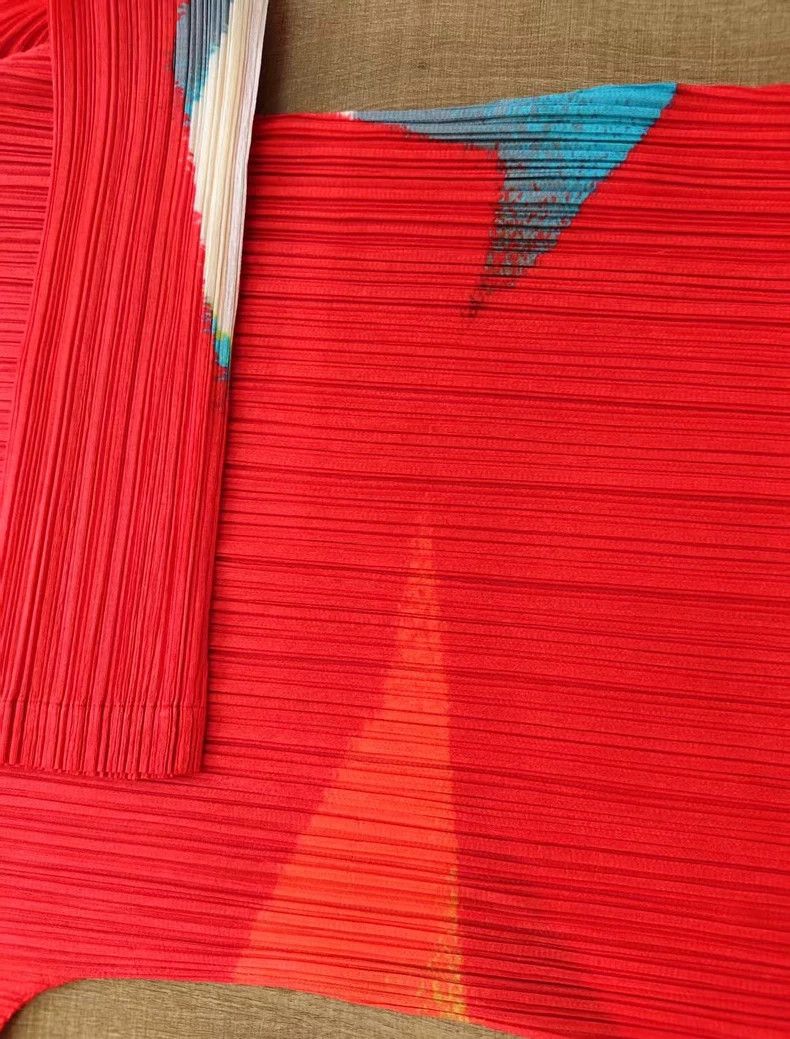 Issey Miyake Issey Miyake size:5 Red pleated dress Size XS / US 0-2 / IT 36-38 - 6 Thumbnail