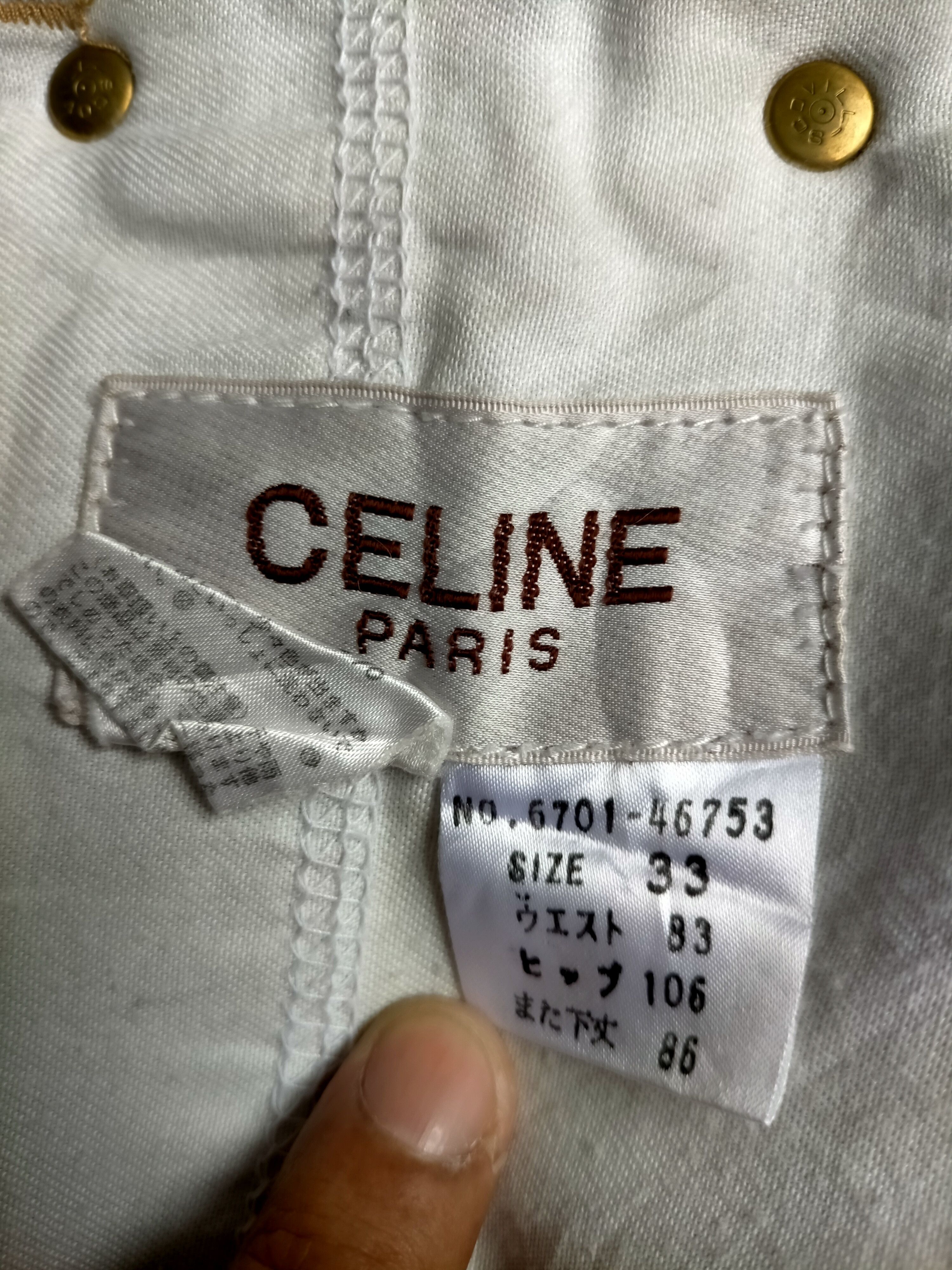 Celine 90s Celine Paris Black Denim Pants Size US 32 / EU 48 - 20 Thumbnail