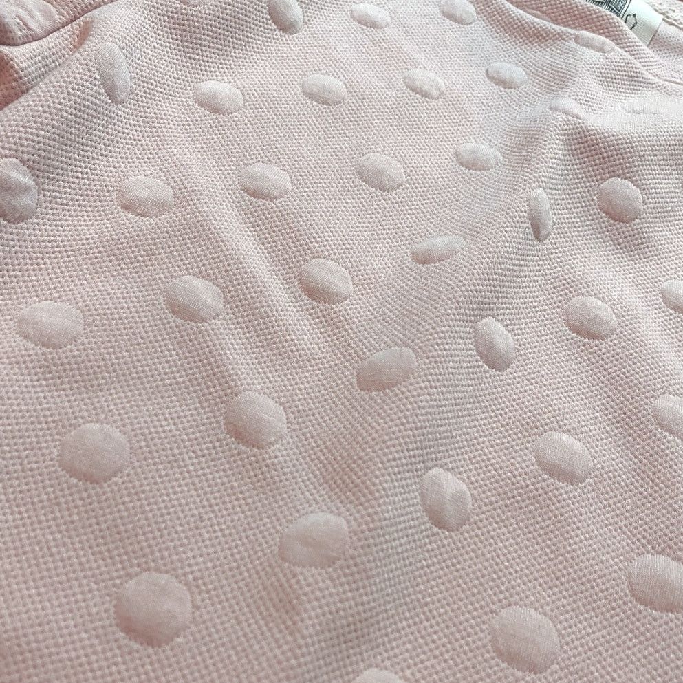 Anthropologie Lili's Closet Anthropologie Baby Pink Polka Dot Sweater XS Size XS / US 0-2 / IT 36-38 - 2 Thumbnail