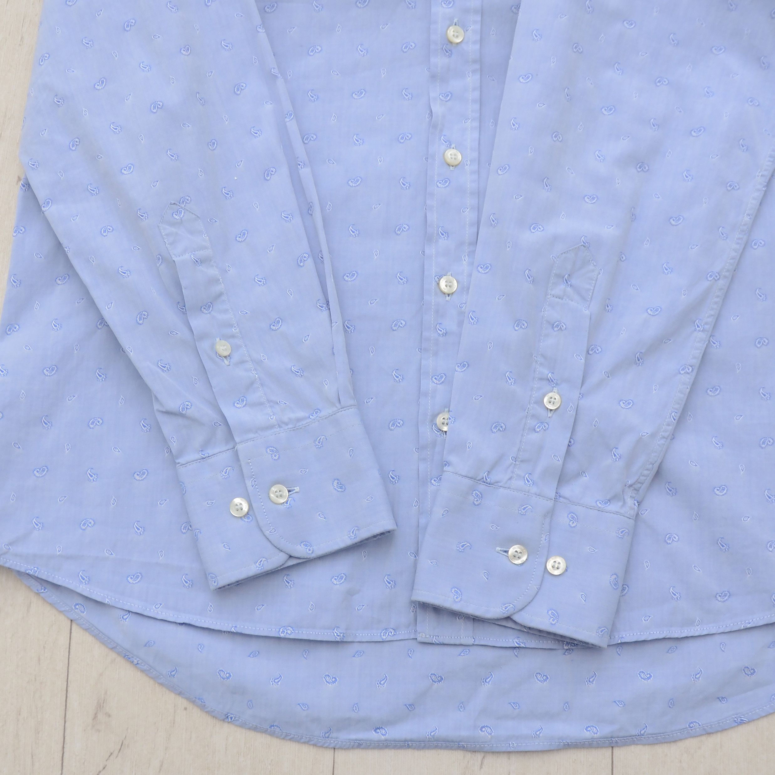 Eton Rare ETON Paisley All Over Printed Long Sleeve Button Shirt Size US M / EU 48-50 / 2 - 10 Thumbnail