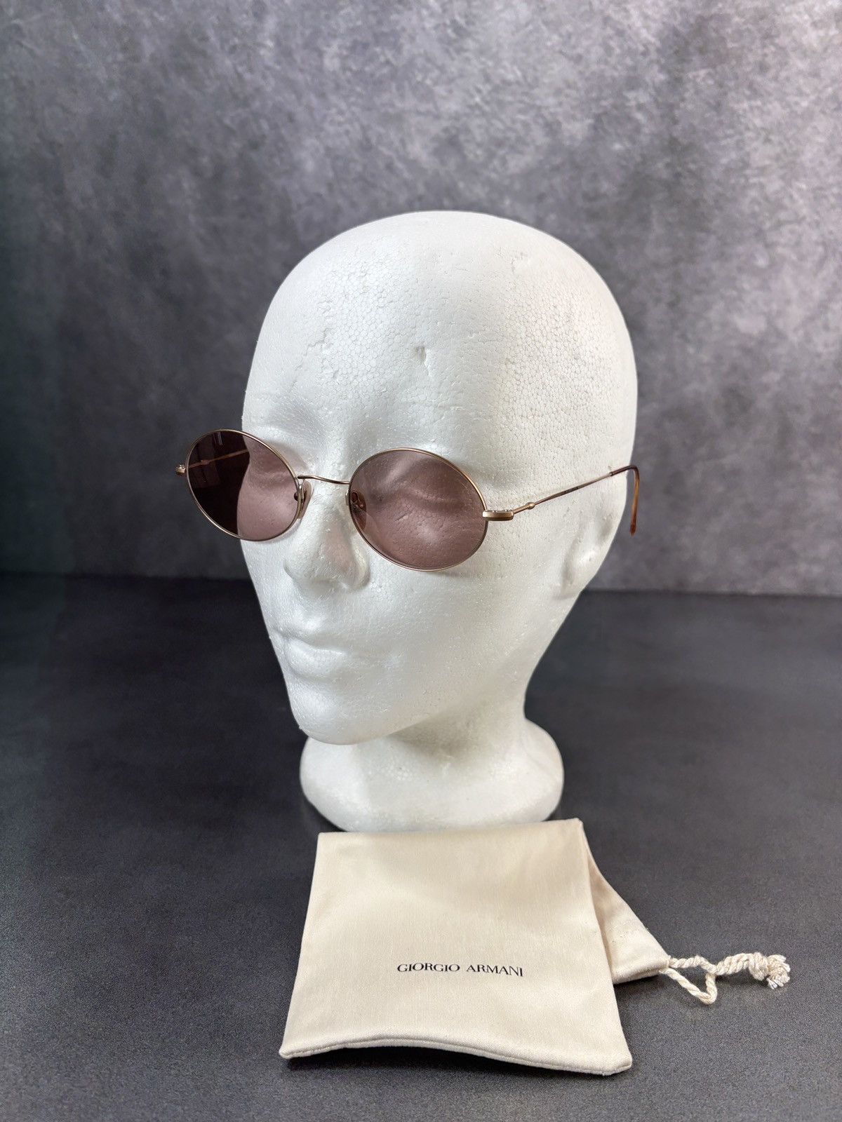 Giorgio Armani 1990s Giorgio Armani Sunglasses 642 Vintage Oval Old Money Size ONE SIZE - 21 Thumbnail