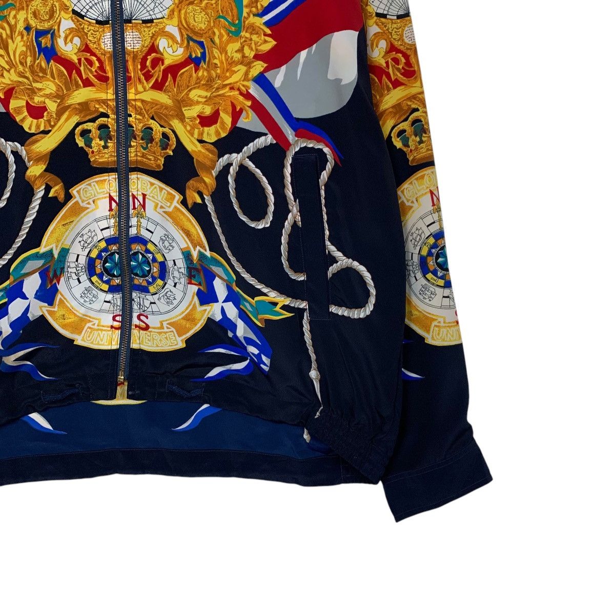 Vintage Vintage AQUA WORLD Fullprint Poly Hoodie Jacket #2569-C116 Size US L / EU 52-54 / 3 - 4 Thumbnail