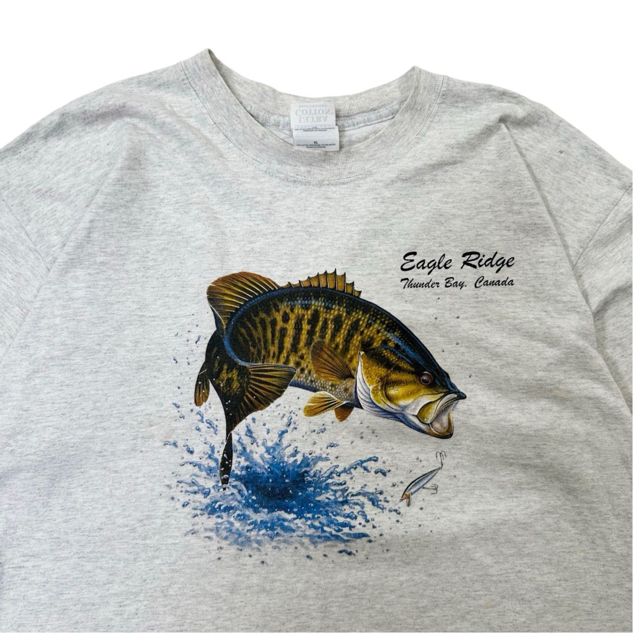 Vintage Vintage 90s Eagle Ridge Thunder Bay Big Print Fish Graphic Size US XL / EU 56 / 4 - 2 Thumbnail