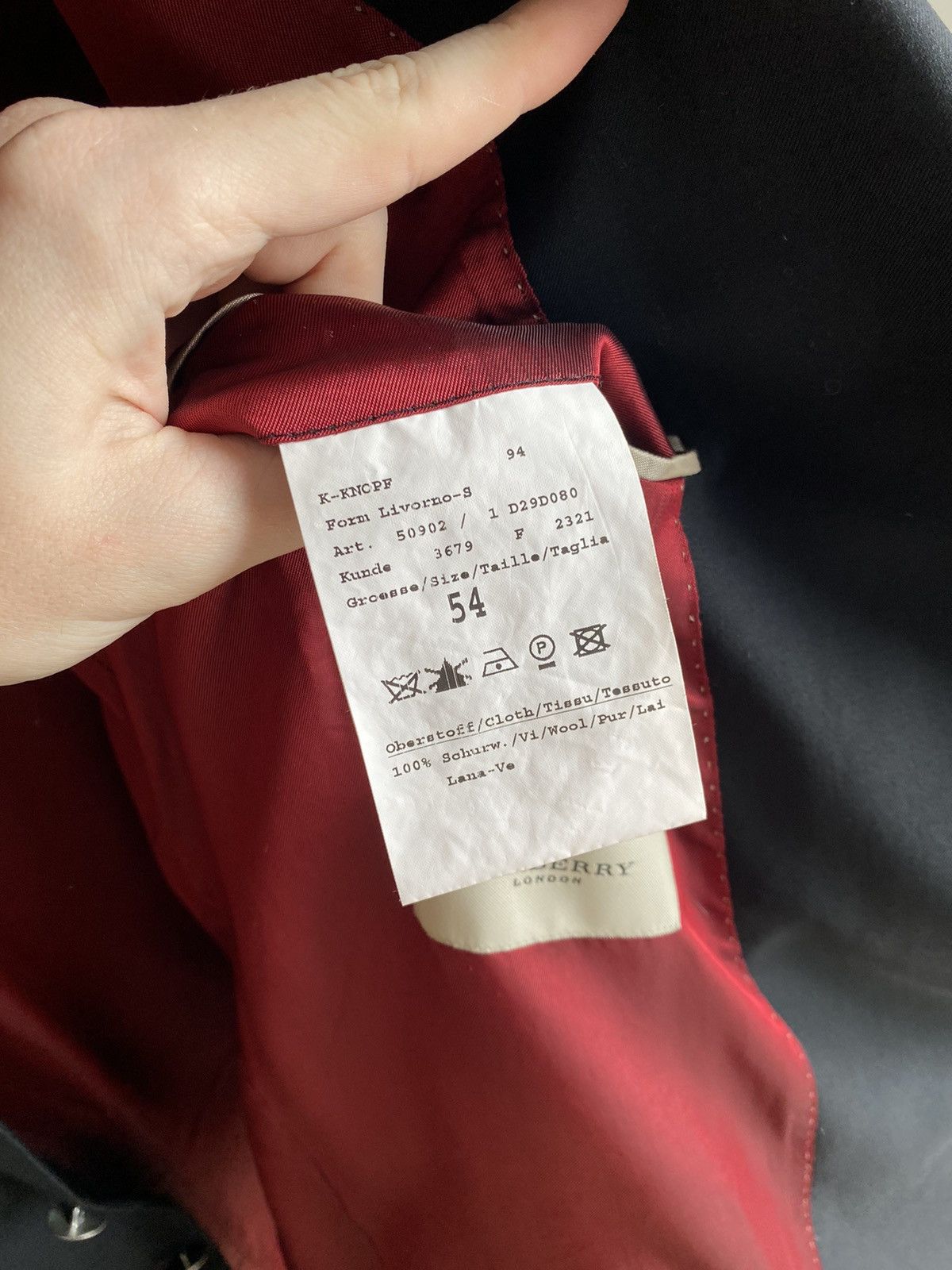 Burberry Vintage Burberry Wool Blazer Silver Buttons Size 48R - 9 Thumbnail