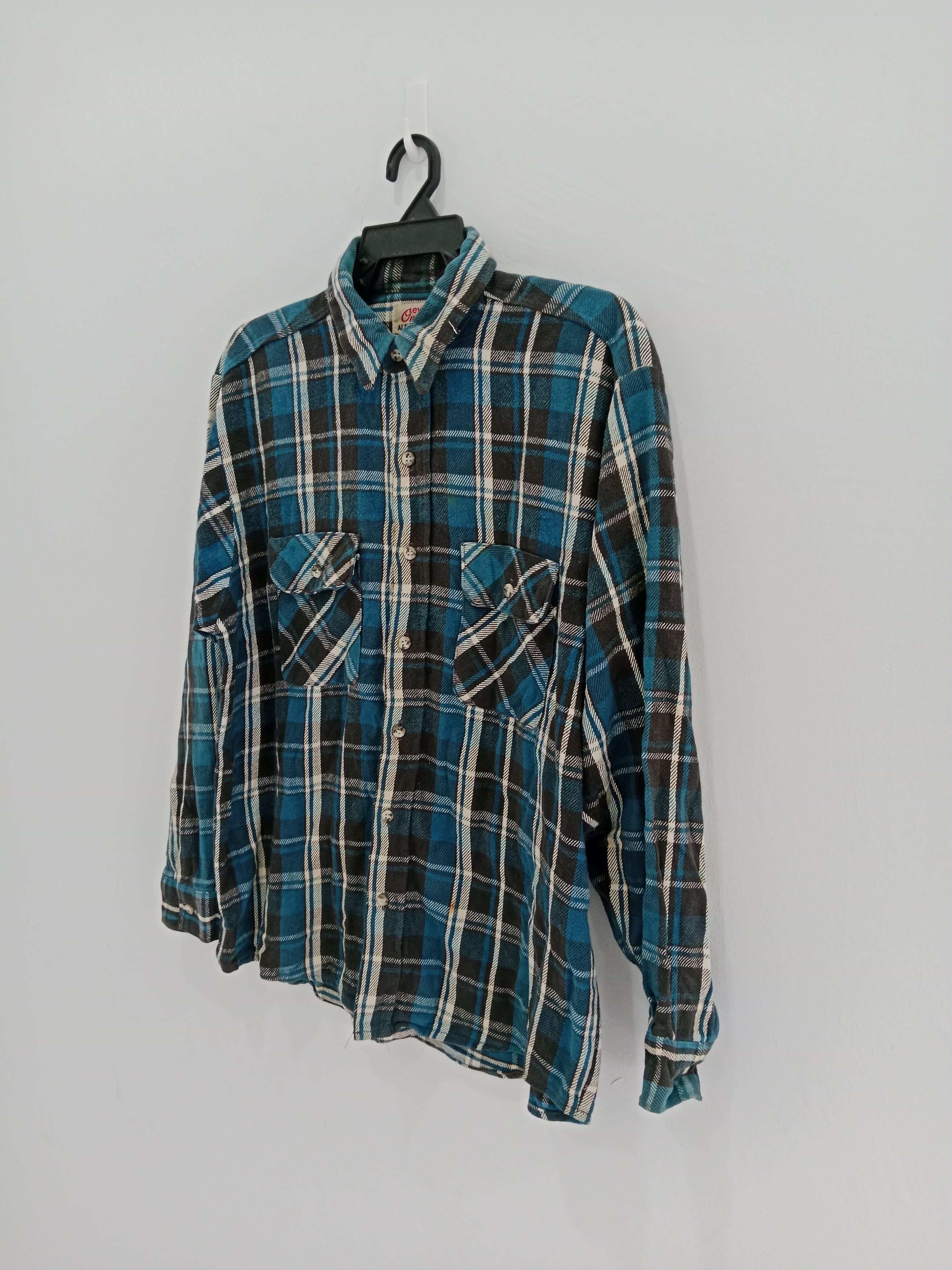 Levi's × Levi's Vintage Clothing × Vintage Vintage Levis Outdoor Alaska Shirts Plaid Double Pocket Size US L / EU 52-54 / 3 - 4 Thumbnail