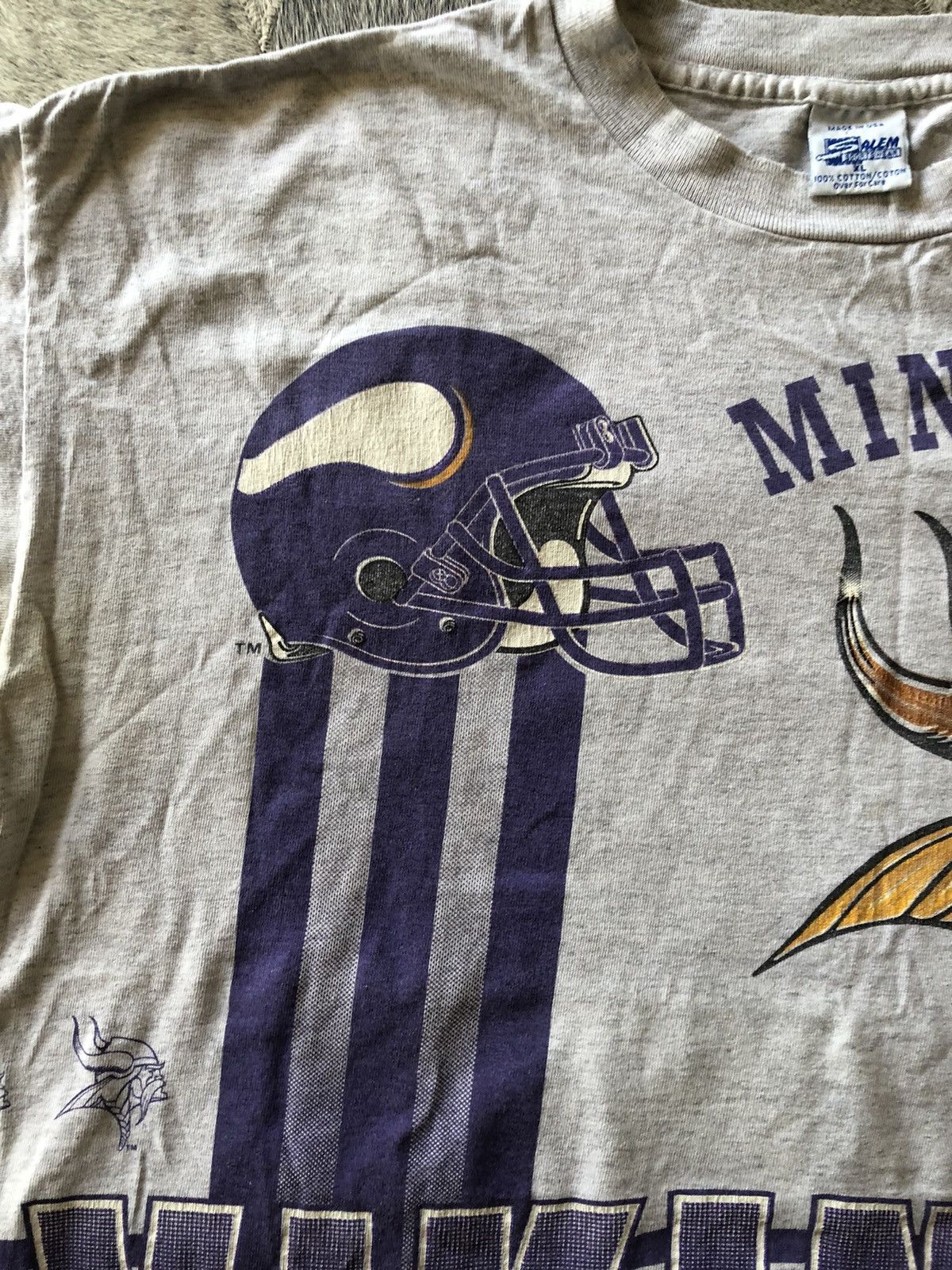 NFL × Salem Sportswear × Vintage Vintage AOP Vikings Salem sportswear graphic ter Size US XL / EU 56 / 4 - 7 Thumbnail