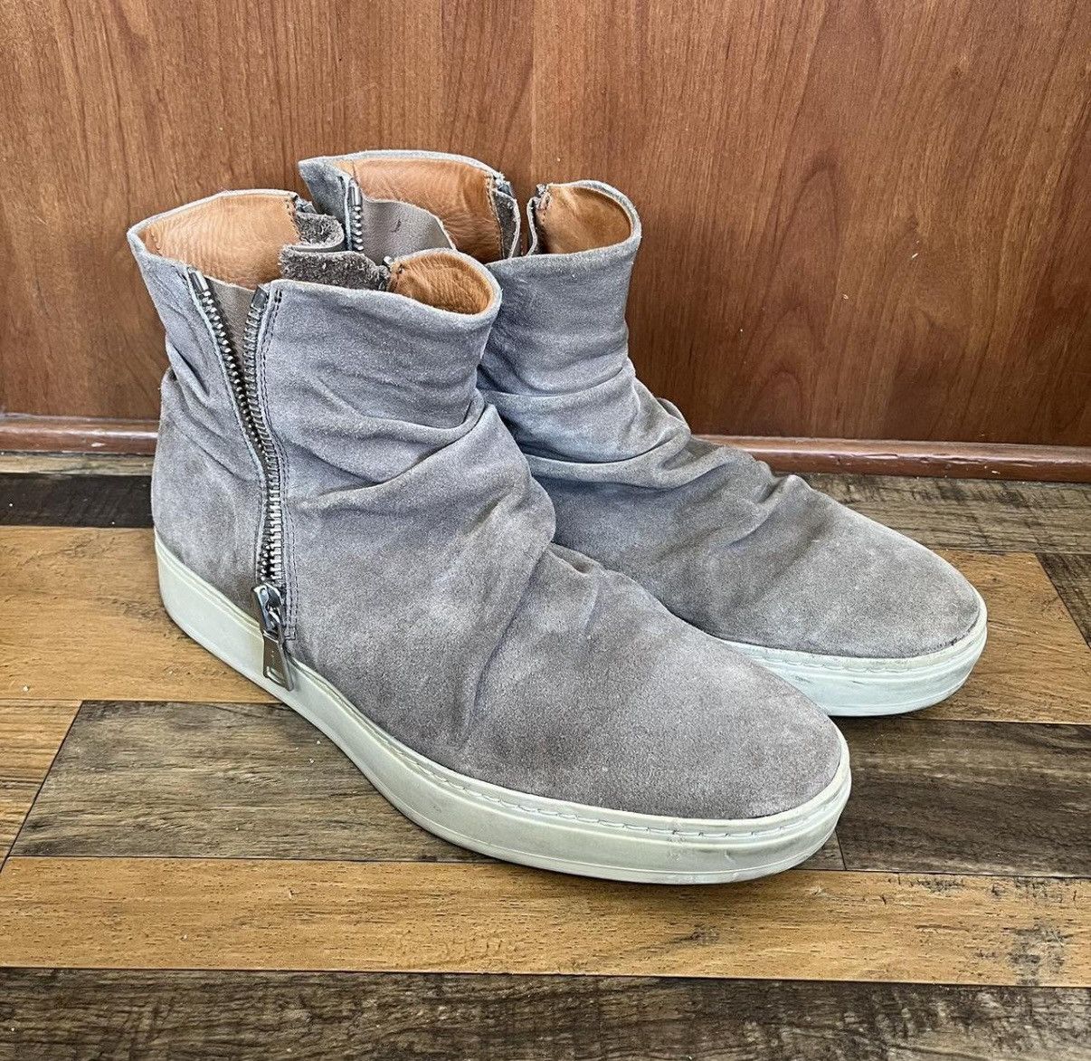 John Varvatos John Varvatos Suede Leather Wrinkle Boots Size US 10 / EU 43 - 2 Thumbnail