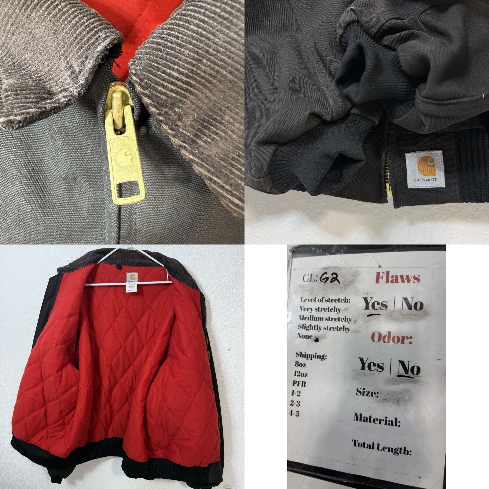 Carhartt VINTAGE Carhartt Bomber Jacket 5XL Black 90s Santa Fe Lined Men's Jacket Size US XXL / EU 58 / 5 - 8 Thumbnail