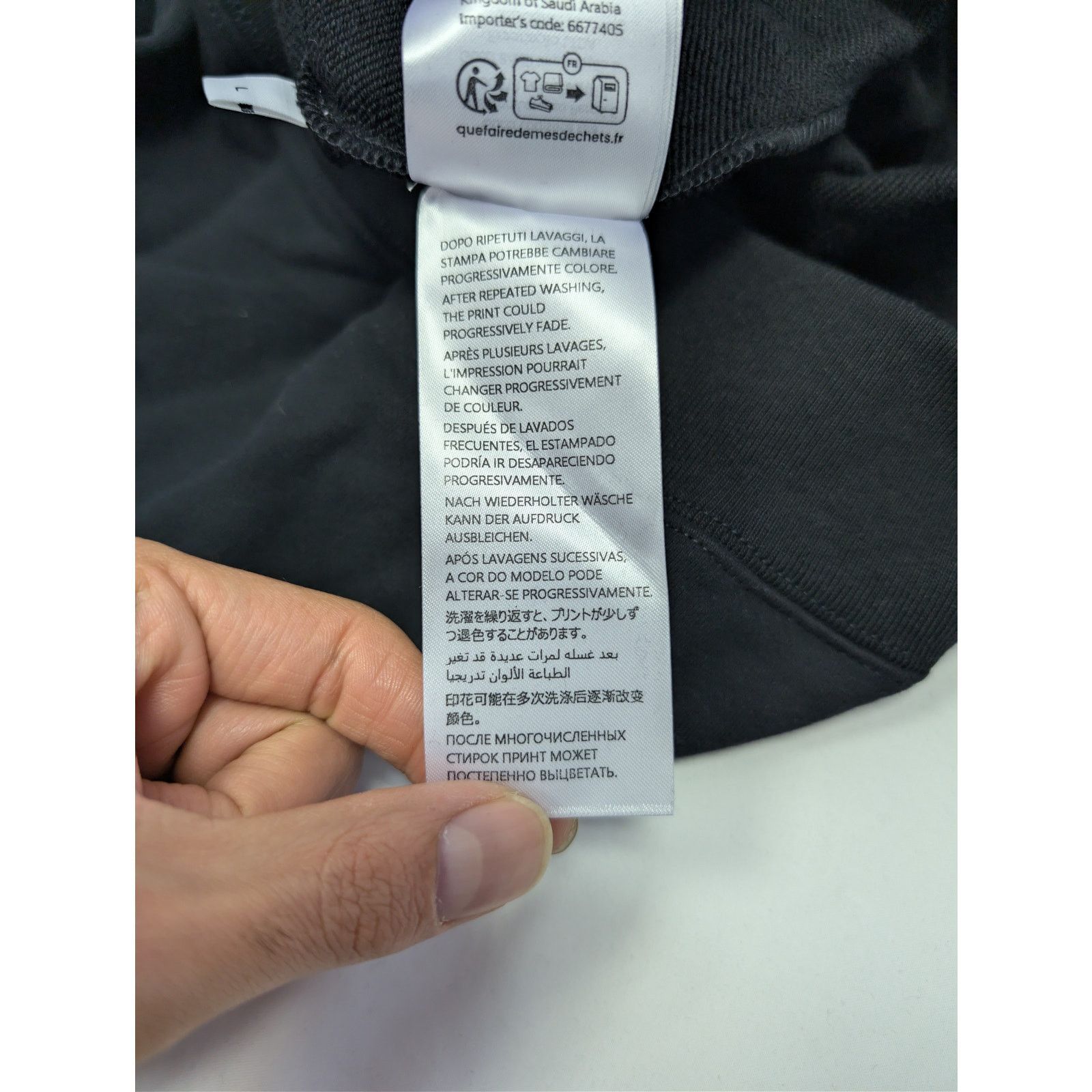 Gucci o1rshd1 Printed Logo Cotton Sweatshirt in Black / Light Pink Size US L / EU 52-54 / 3 - 22 Thumbnail