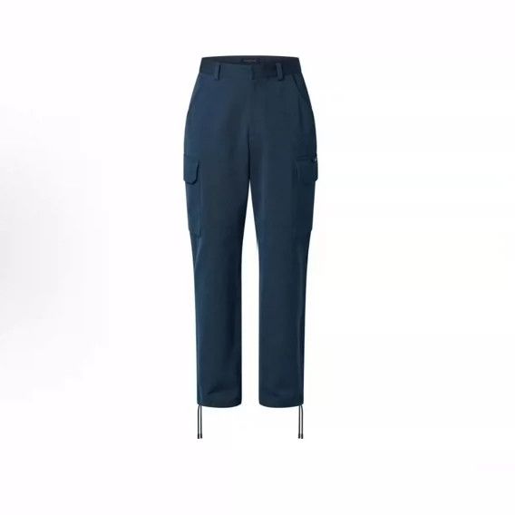 Louis Vuitton Louis Vuitton Pin-embroidered navy overalls pants Size US 44 / EU 60 - 1 Thumbnail