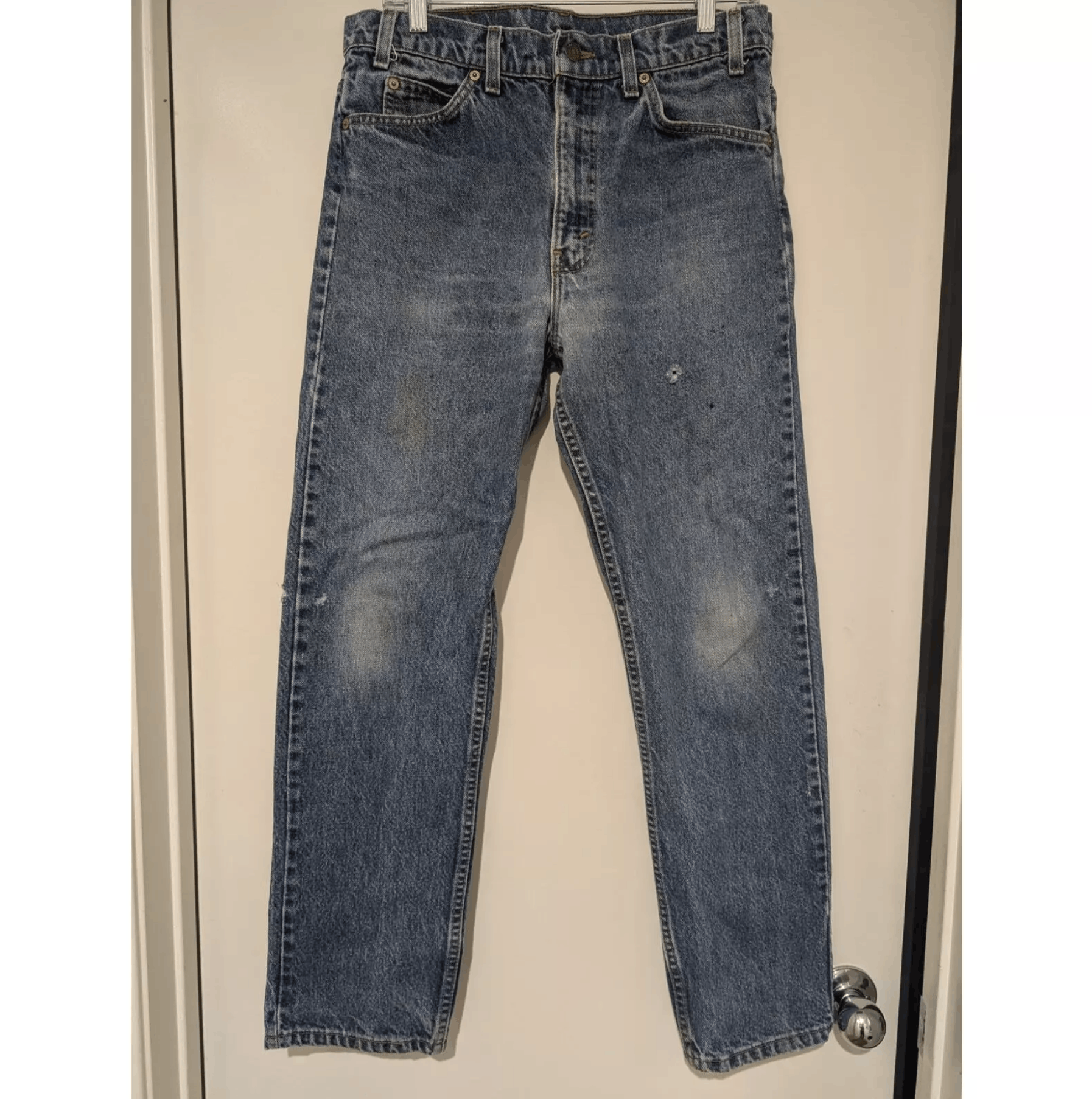 Levi's × Levi's Vintage Clothing Vintage Levis 505 Jeans Mens 33x30 Orange Tab Straight Leg Size US 33 - 1 Thumbnail