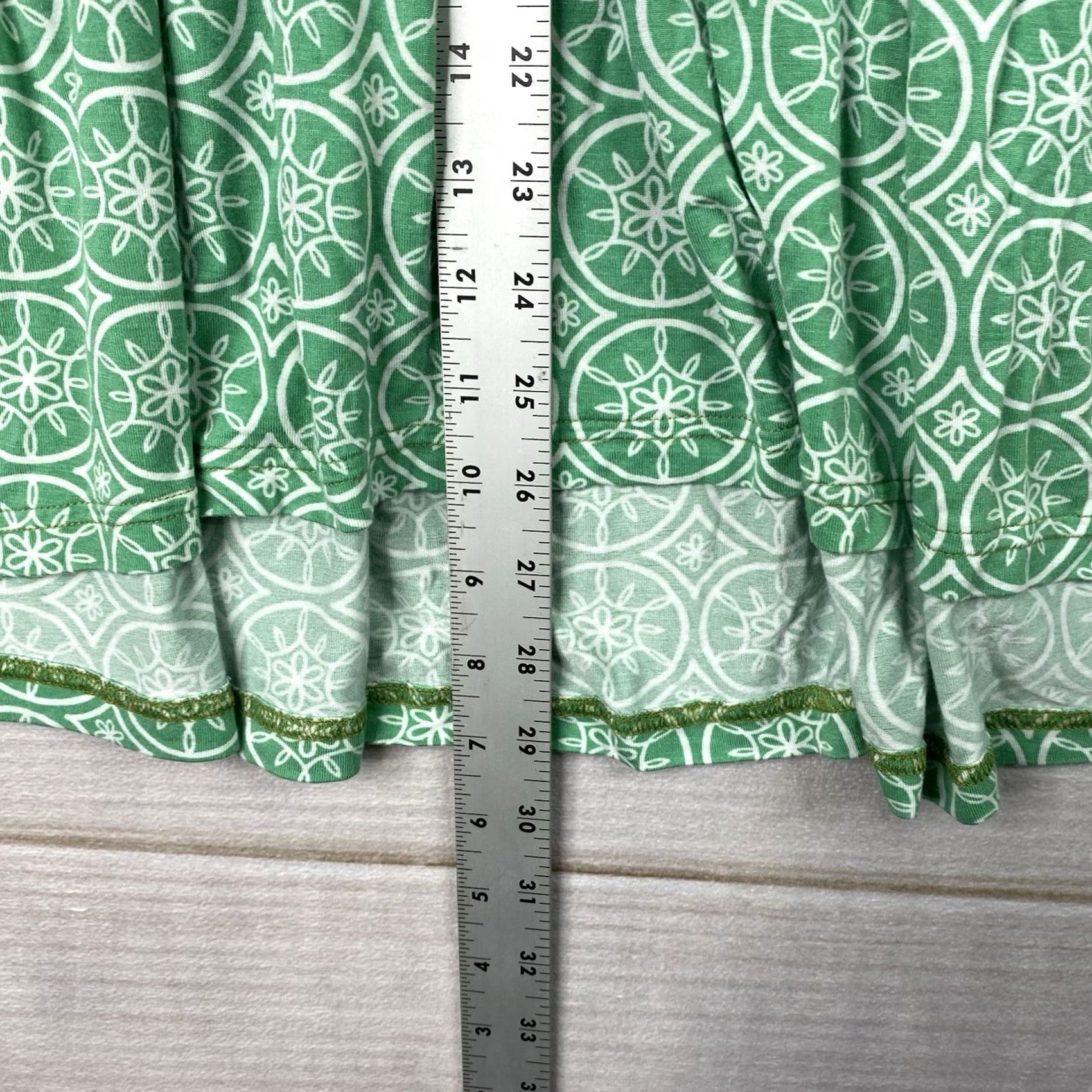 Vintage Womens Matilda Jane Tank Top S Green Sleeveless Tunic Scoop Neck Casual Bohemian Knit Spandex Viscose Stretch Shirt Girls Womens Size S / US 4 / IT 40 - 4 Thumbnail