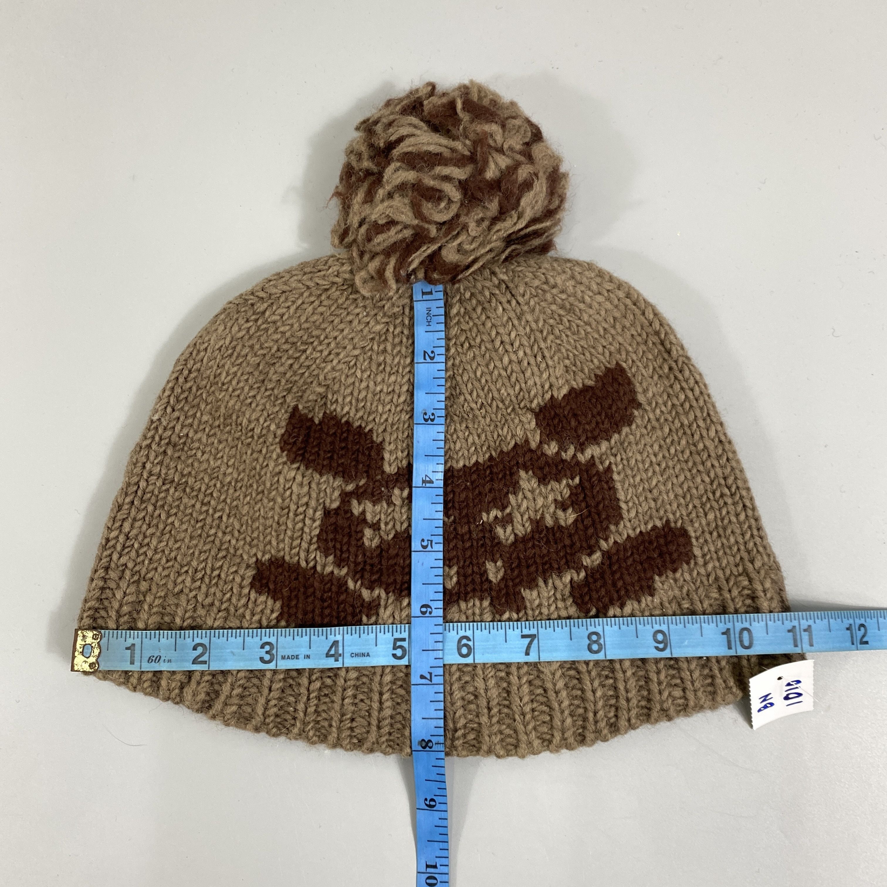 Japanese Brand Grace Hats Hand Made Knitted Beanie -BN1010 Size ONE SIZE - 5 Thumbnail