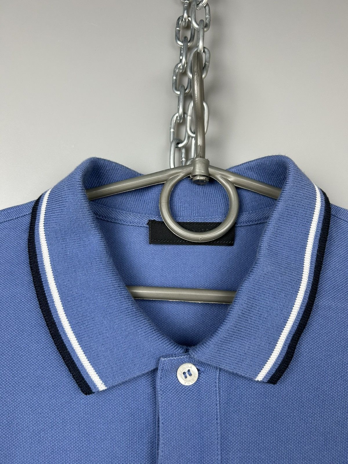 Prada × Vintage Prada Red Tab Logo Polo Shirt Size US L / EU 52-54 / 3 - 5 Thumbnail