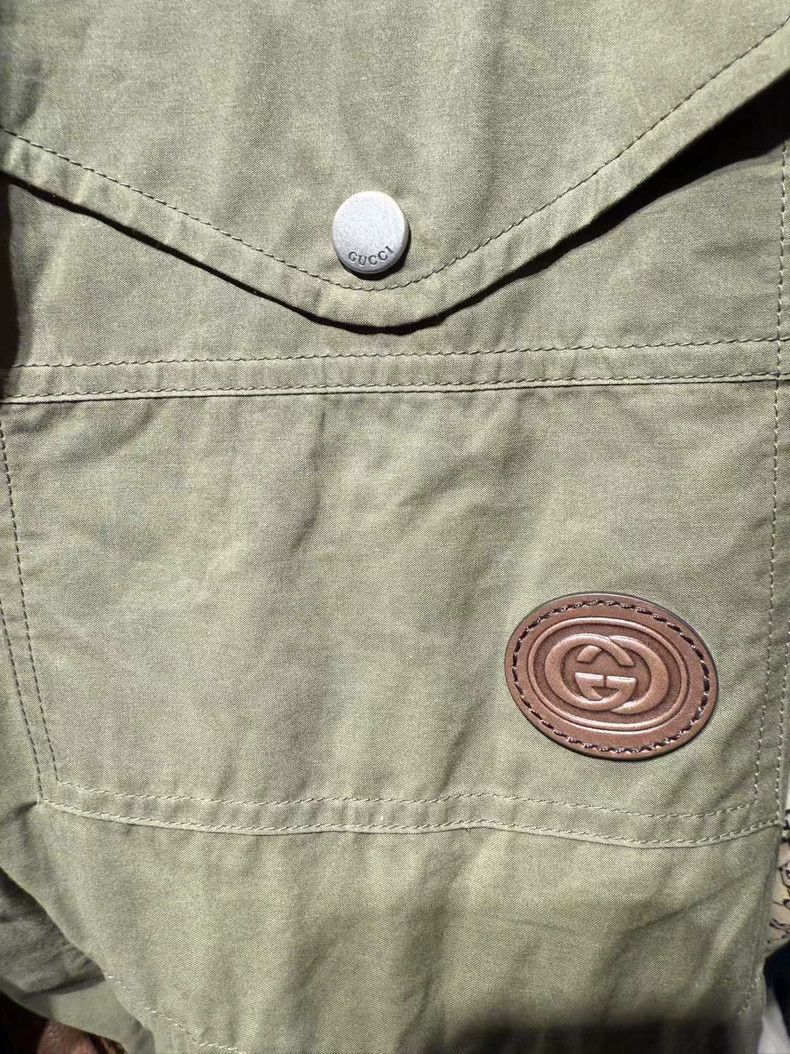 Gucci GucciArmy green windbreaker jacket 2503-Nextarrow Size US M / EU 48-50 / 2 - 4 Thumbnail