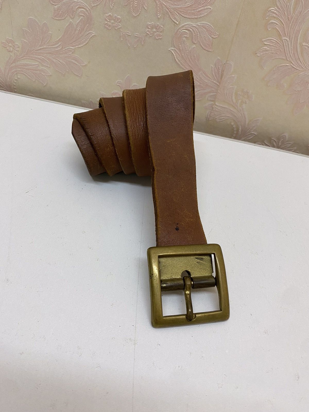 Japanese Brand Japanese Brand Leather Buckle Belt Size ONE SIZE - 2 Thumbnail