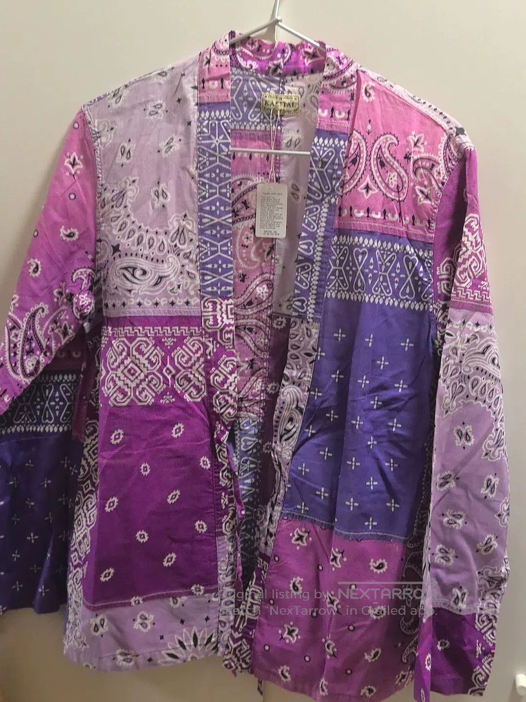 Kapital Purple Retro Ethnic Style Shirt Robe. Size M / US 6-8 / IT 42-44 - 1 Thumbnail