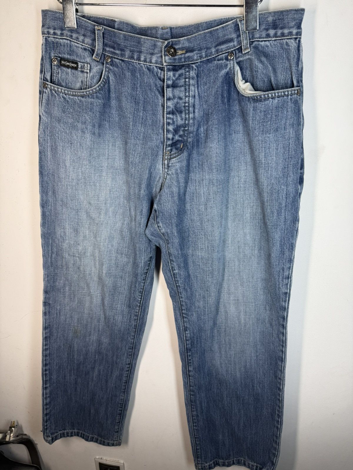 Yves Saint Laurent 36x32 YSL Jeans Denim Pants Size US 36 / EU 52 - 16 Thumbnail