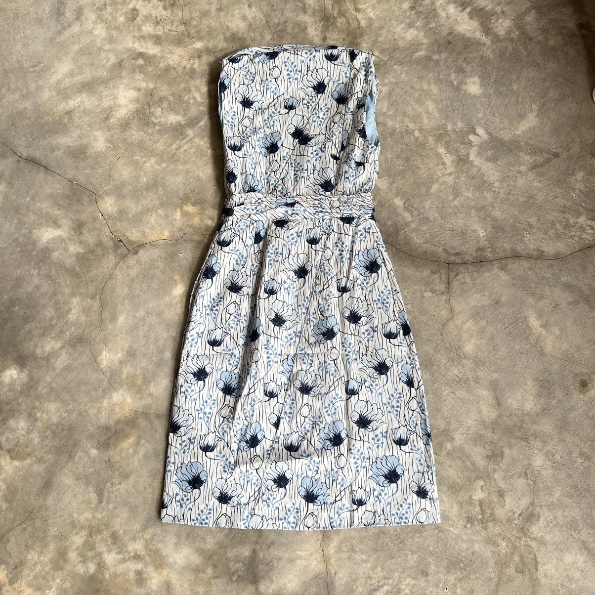 Bottega Veneta Bottega Veneta Floral Midi Dress Size S / US 4 / IT 40 - 2 Thumbnail