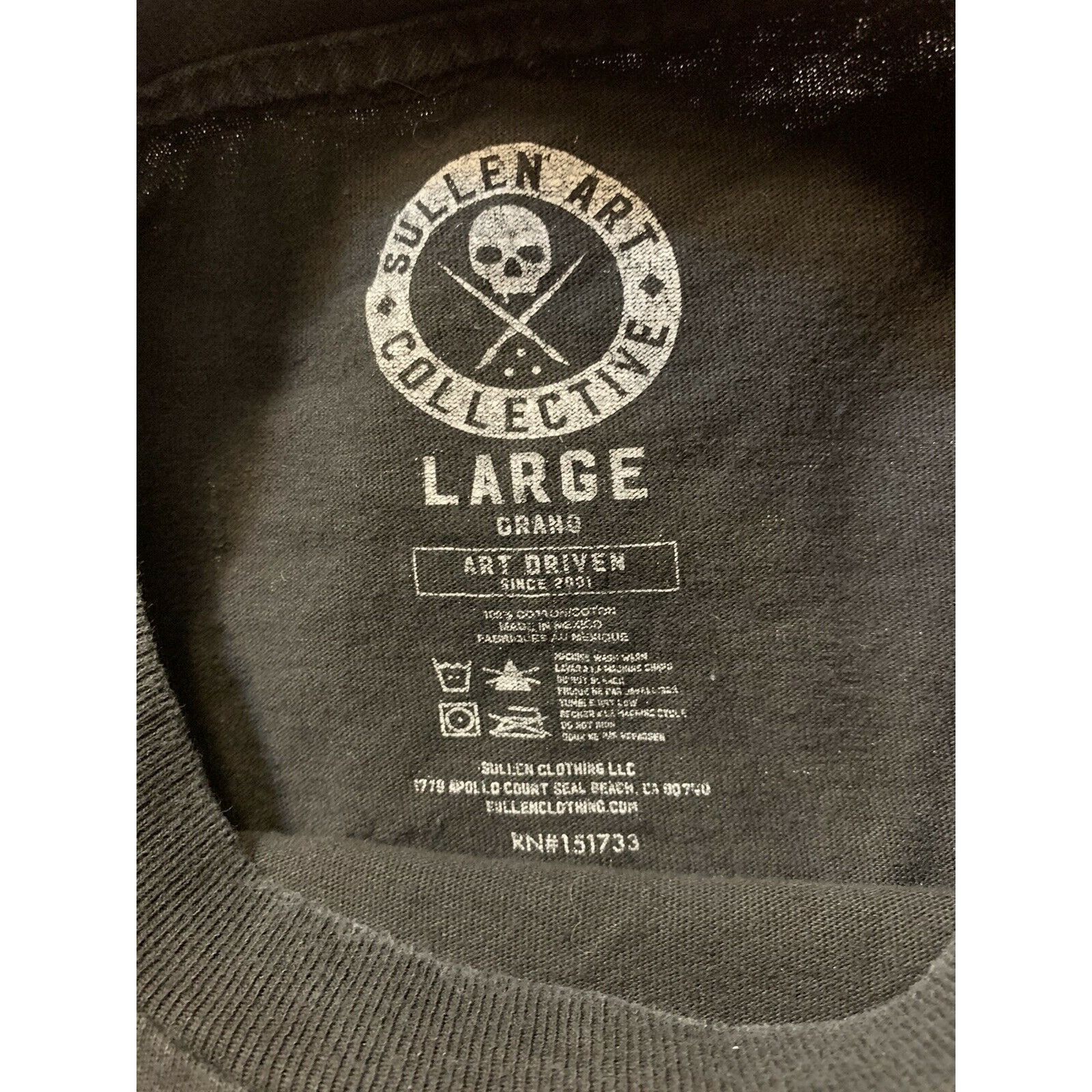 Other Sullen Art Collective Men’s Sz L Graphic T-shirt Pin Up Goth Size US L / EU 52-54 / 3 - 2 Thumbnail