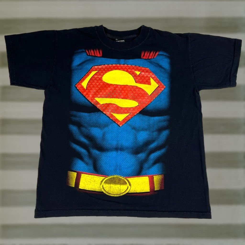 Vintage Rayton Playeras Batman T-Shirt Mens Vintage Crew Neck Short Sleeve Size M Black Cotton Double-Sided Size US M / EU 48-50 / 2 - 1 Thumbnail