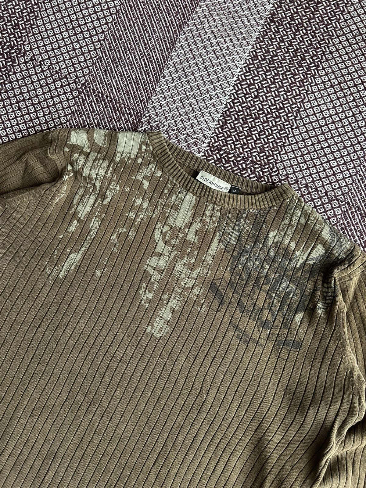Japanese Brand Vintage Clockhouse Japanese Style Y2K Knitted Sweater Sz M Size US M / EU 48-50 / 2 - 3 Thumbnail