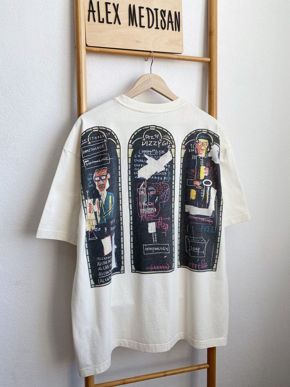 H&M × Jean-Michel Basquiat × Who Decides War WHO DECIDES WAR x BASQUIAT x H&M RELAXED FIT COTTON T-SHIRT Size US XL / EU 56 / 4 - 7 Thumbnail