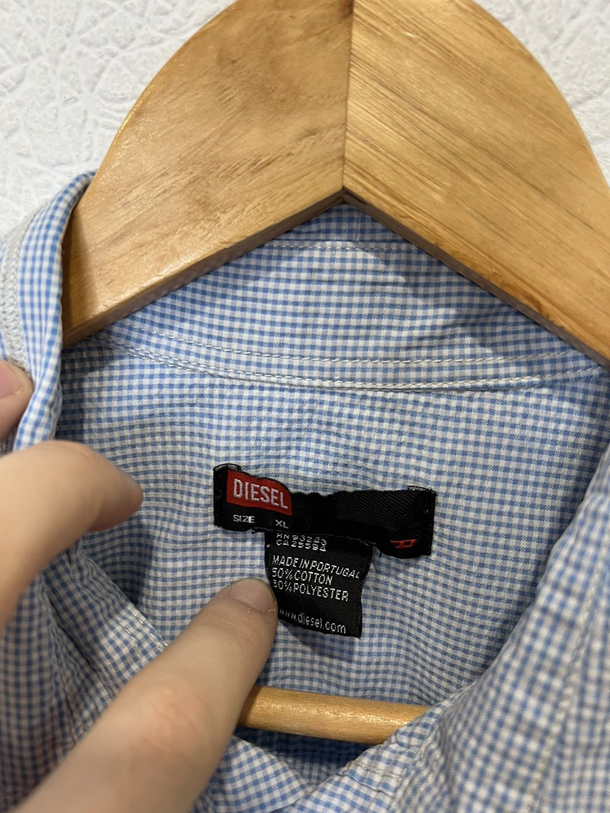 Diesel Vintage Diesel Blue Shirt Size US XL / EU 56 / 4 - 4 Thumbnail