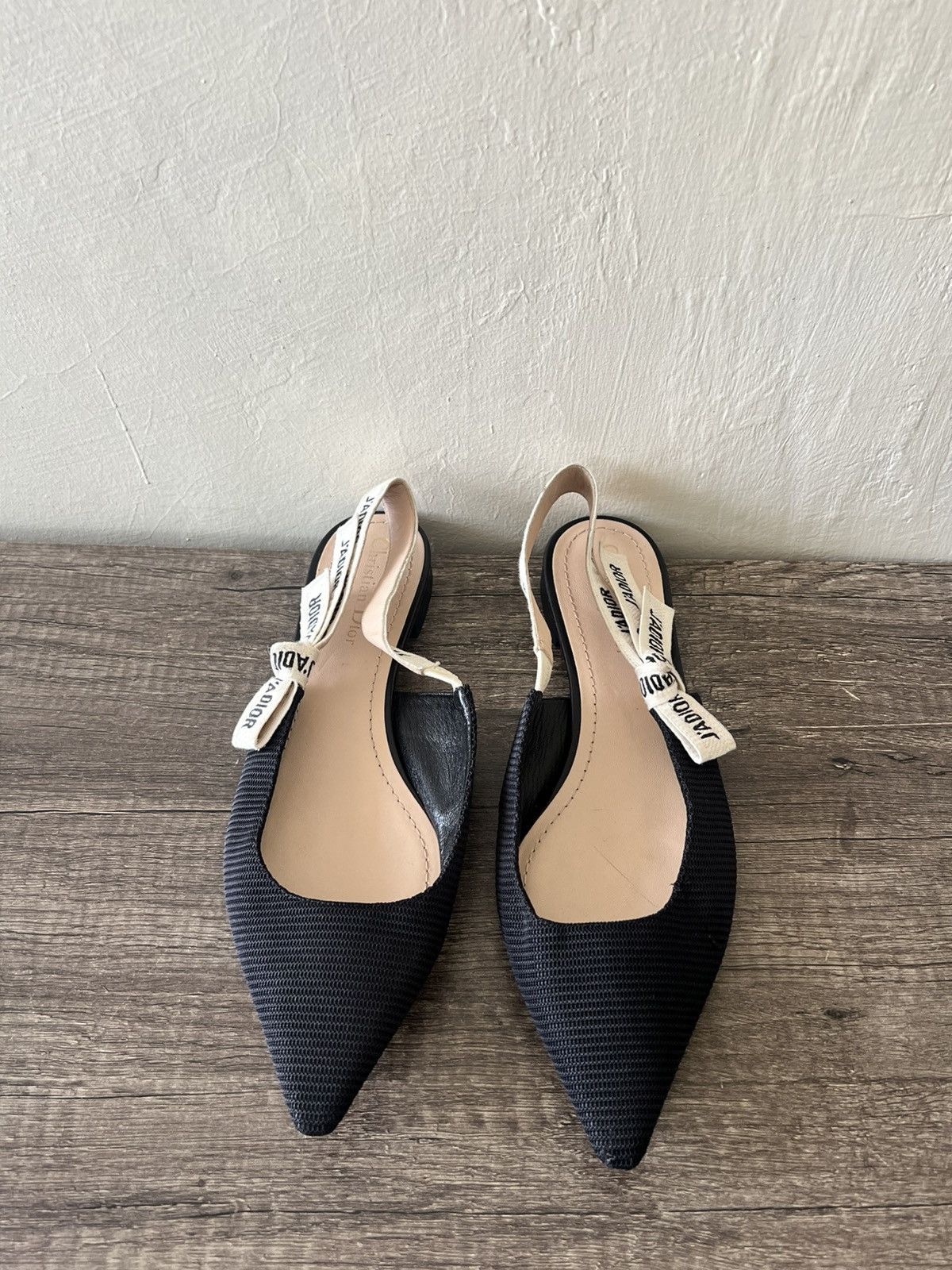 Christian Dior Monsieur CHRISTIAN DIOR J'ADIOR SLINGBACK FLATS Size US 10.5 / IT 40.5 - 1 Thumbnail