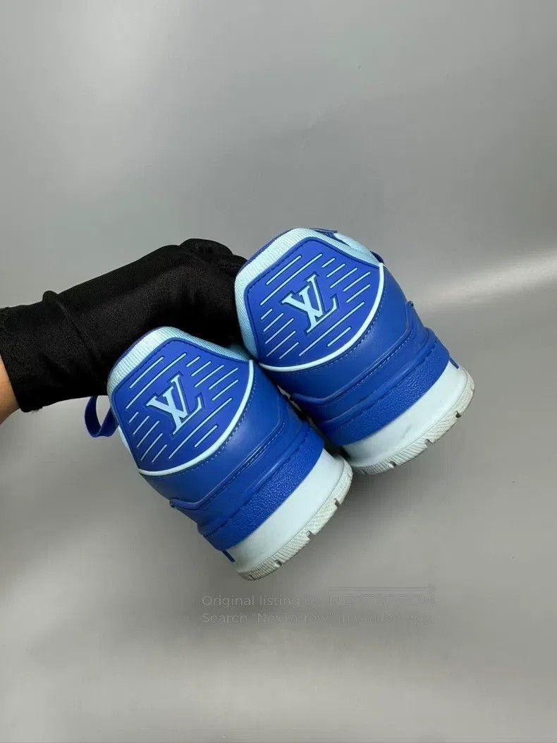 Louis Vuitton Louis Vuitton Blue Trainer Casual Shoes Size US 7 / EU 40 - 8 Thumbnail