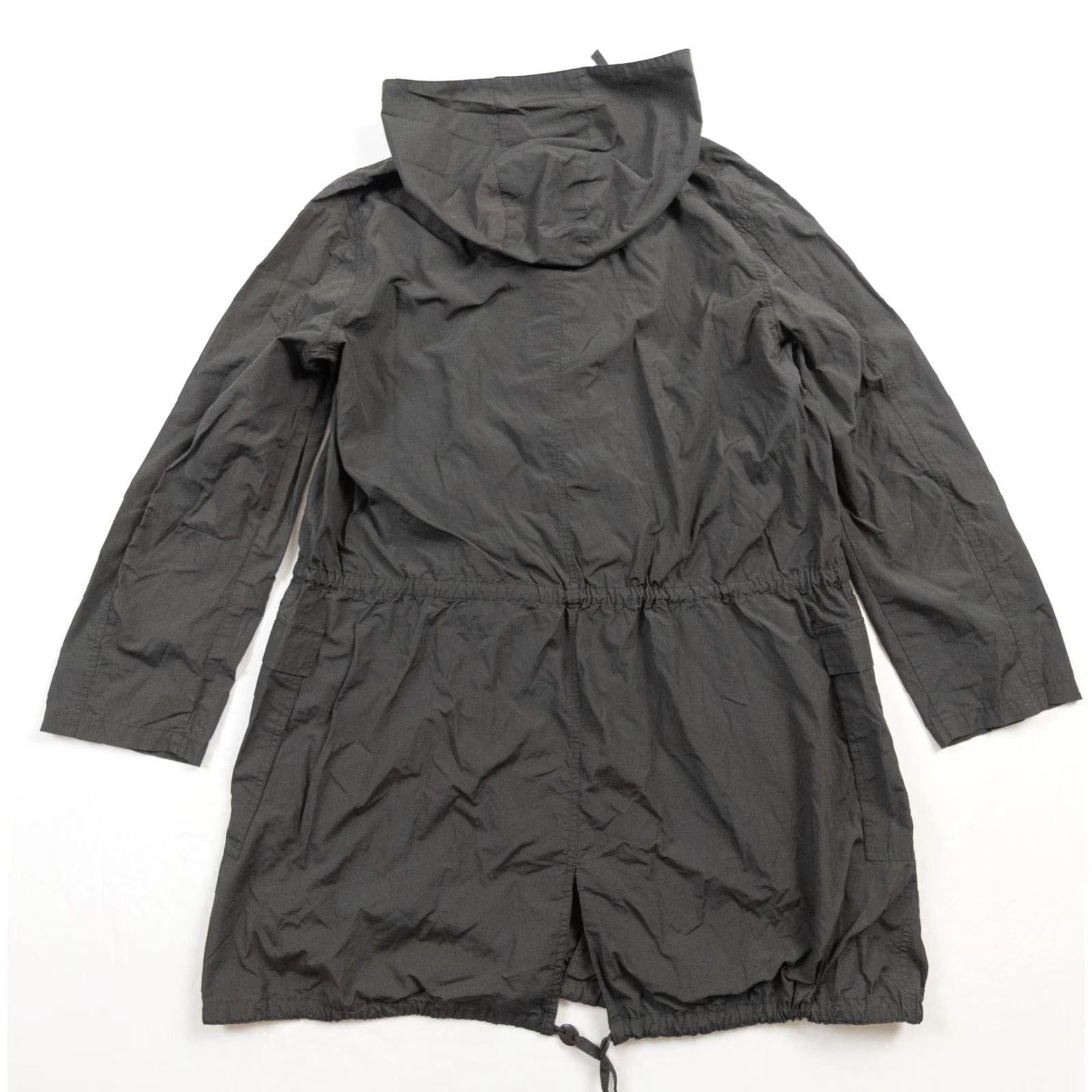 Eileen Fisher VINTAGE Eileen Fisher Women's Coat Jacket Outer Shell Cotton Blend Long Hooded Full Zip Casual Outdoor Large Brown Size L / US 10 / IT 46 - 6 Thumbnail