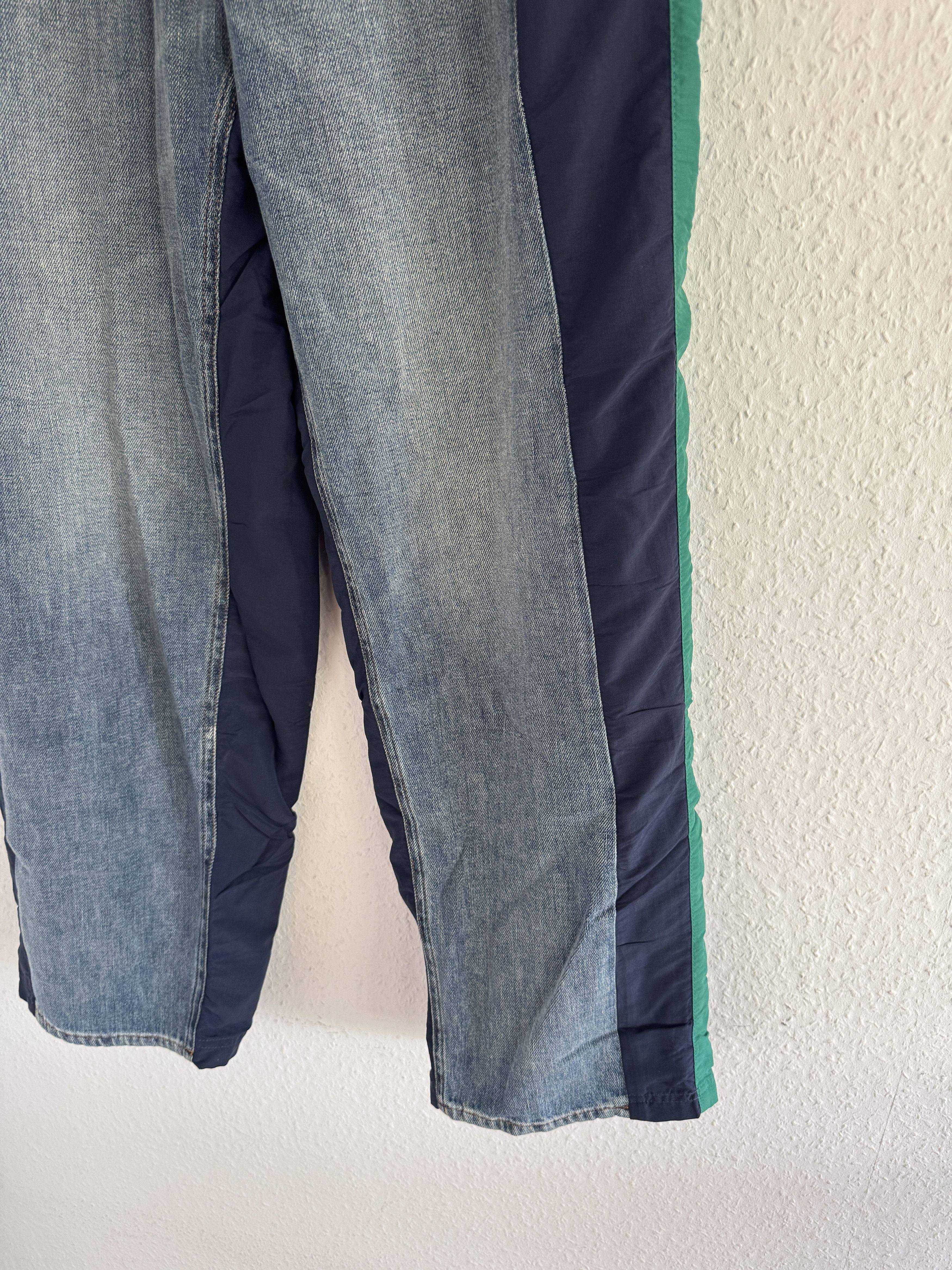 Balenciaga Balenciaga Hybrid Jeans x Track Pants Green Size US 32 / EU 48 - 3 Thumbnail