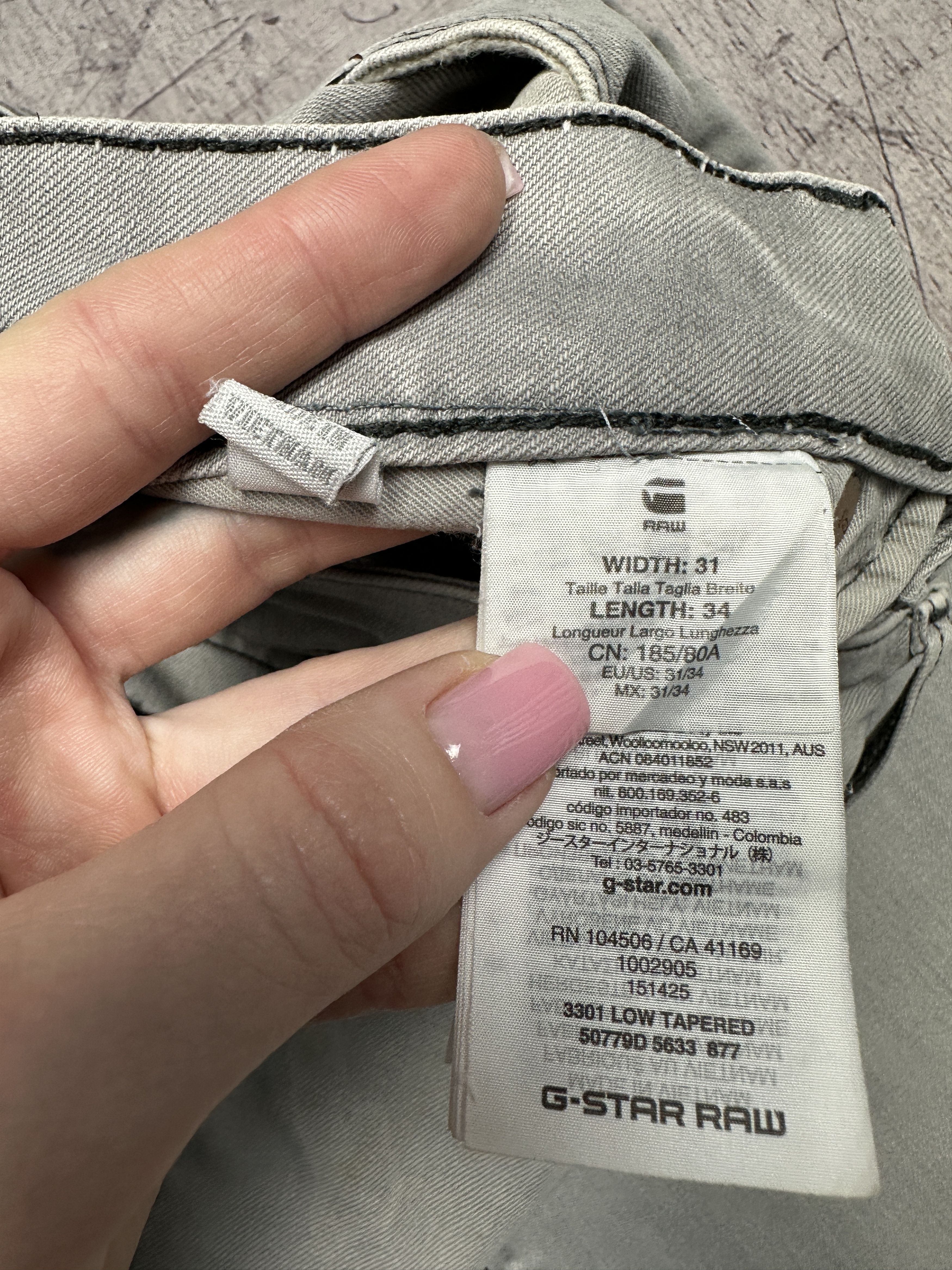 G-Star G Star Raw 3301 Low Tapered Mens Denim Pants Jeans Size US 31 - 5 Thumbnail