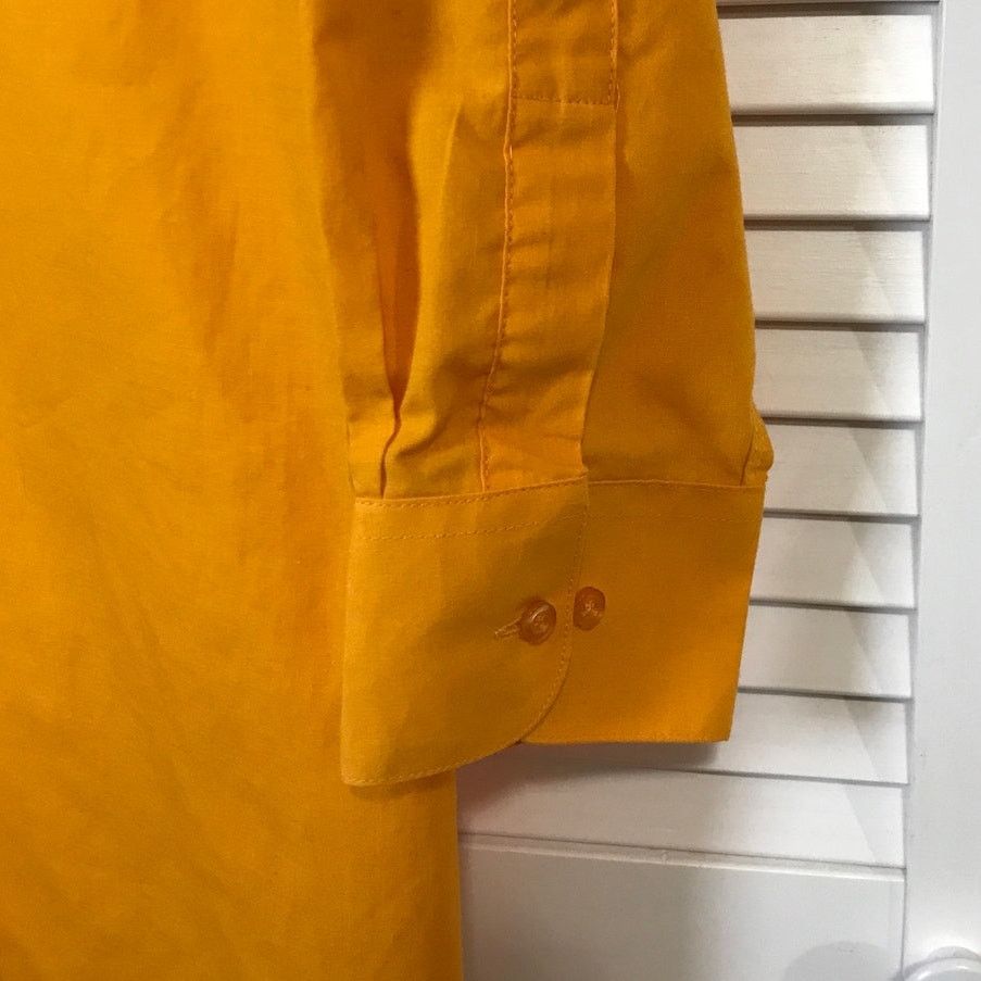 Omega Omega Italy Orange Collared Long Sleeve Mens XL 17-17 ½ Size US XL / EU 56 / 4 - 6 Thumbnail