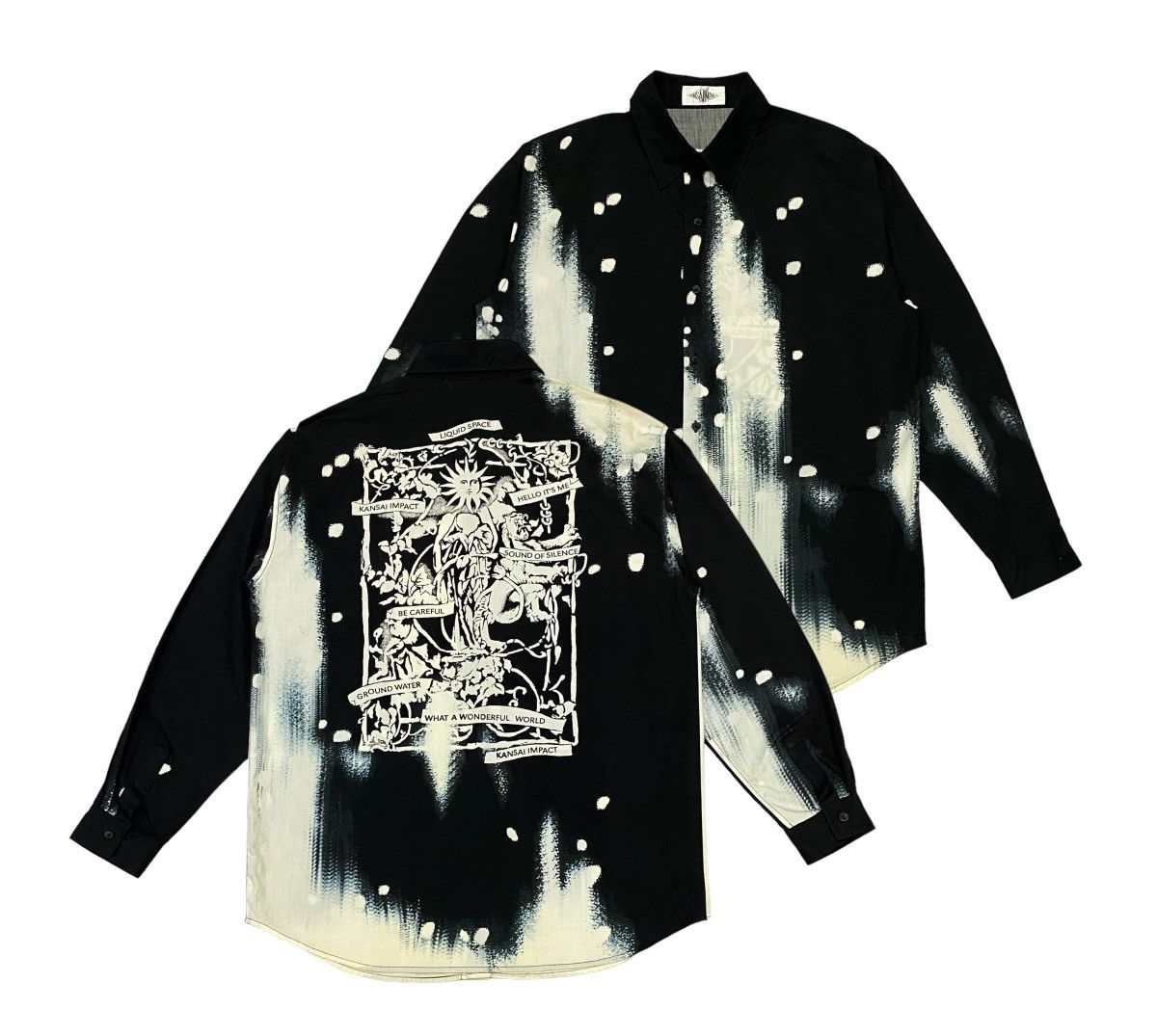 Kansai Yamamoto Rare🔥Kansai Impac Art Long Sleeve Shirts Button Ups Size US L / EU 52-54 / 3 - 1 Thumbnail