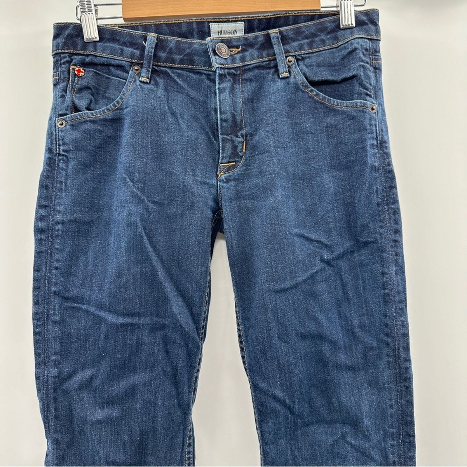 Hudson Hudson Carly Mid Rise Straight Leg Dark Wash Jeans Size 27 Size 27" / US 4 / IT 40 - 2 Thumbnail