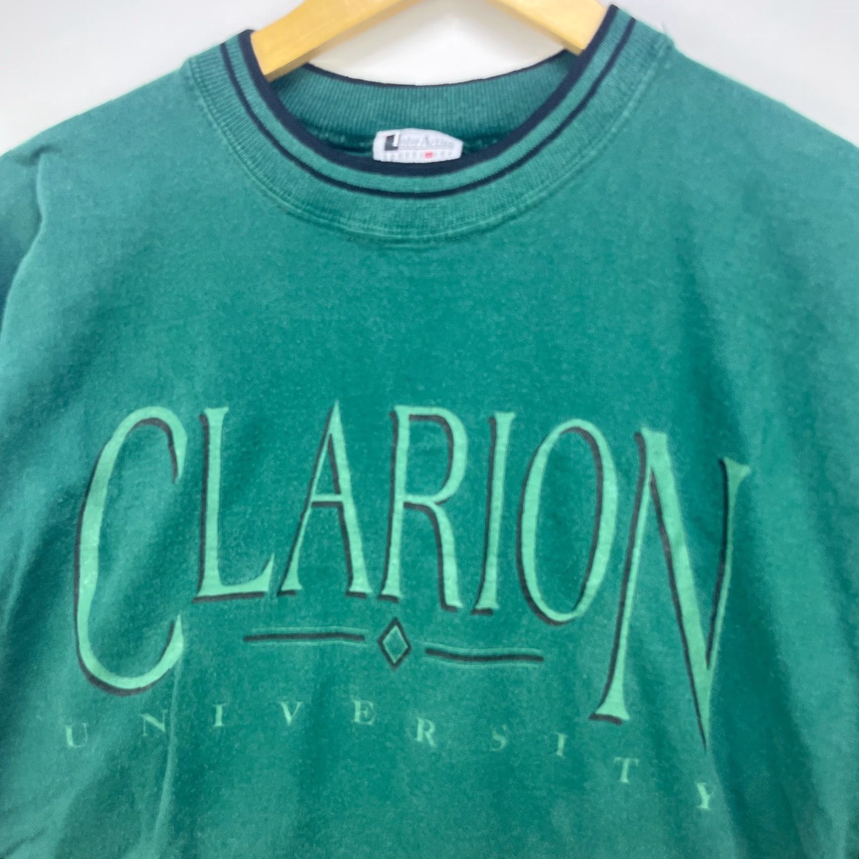 Vintage VINTAGE 90s Clarion University T Shirt Media Made in USA M Green Mens Shirt 90s Decade - clarion university/90s theme - Vintage Size US M / EU 48-50 / 2 - 3 Thumbnail
