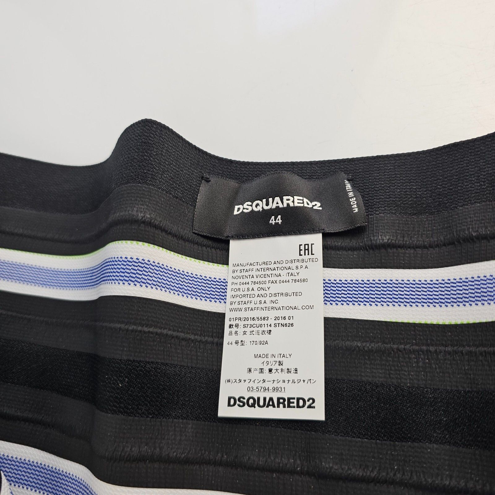 Dsquared2 DSQUARED2 Striped Dress Size IT44 New Size L / US 10 / IT 46 - 4 Thumbnail