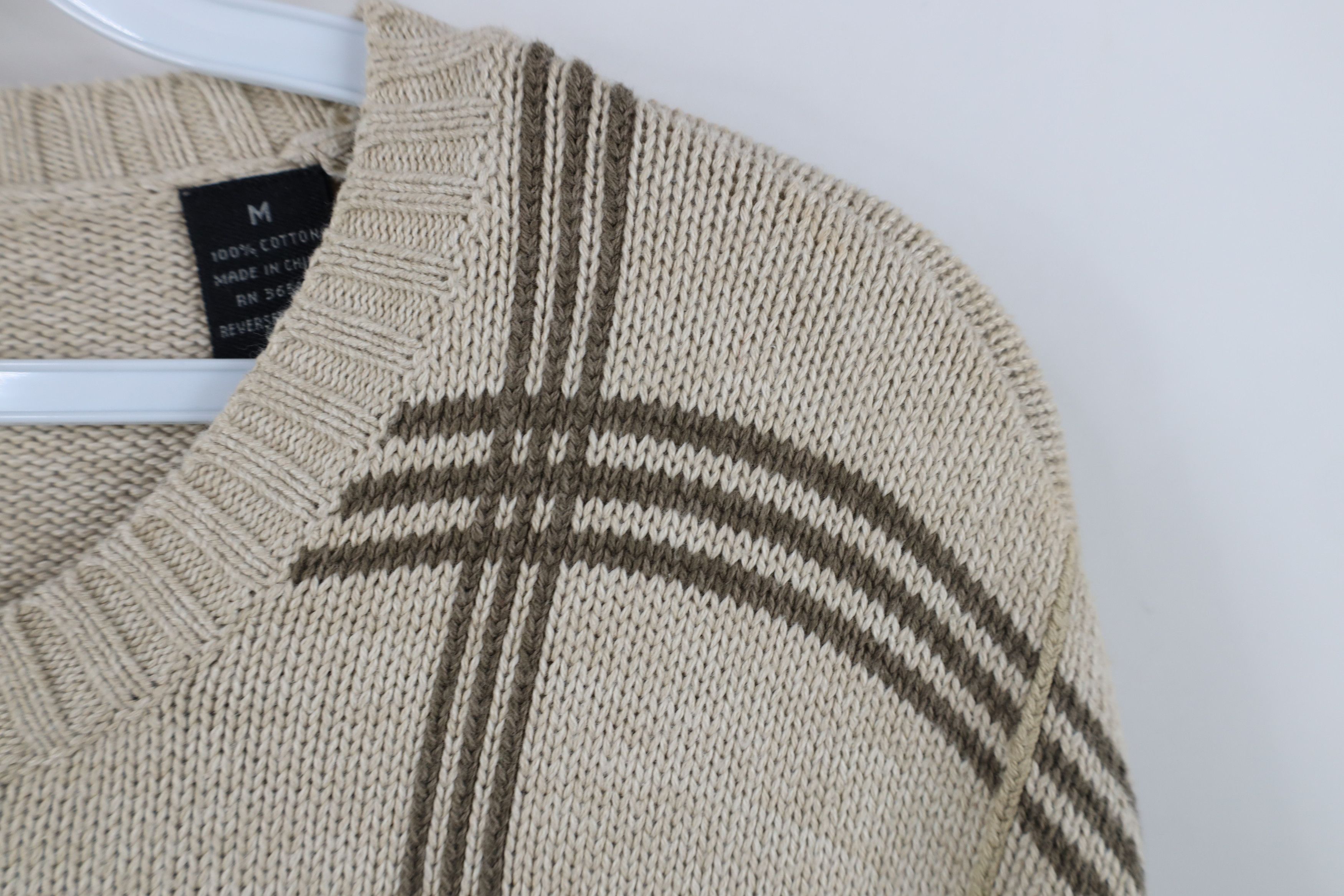 Vintage Vintage 90s Streetwear Knit Checkered Crewneck Sweater Size US M / EU 48-50 / 2 - 8 Thumbnail