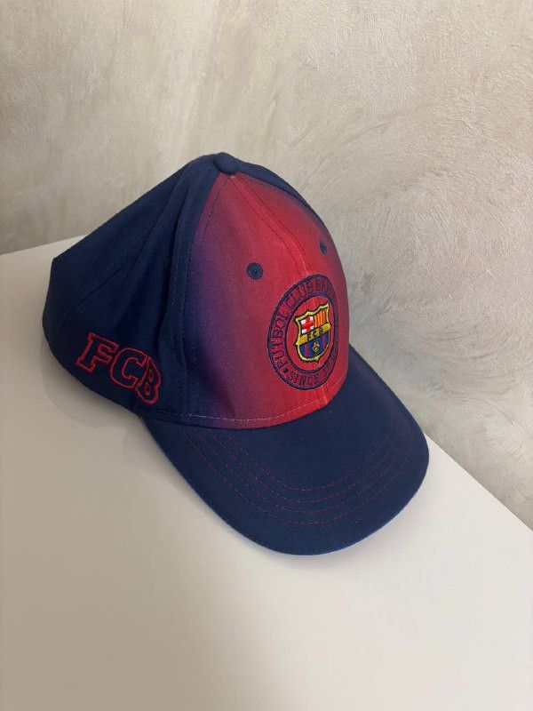 Vintage FCB Football Club Barcelona Barca Cap Hat Blue Red Size ONE SIZE - 2 Thumbnail