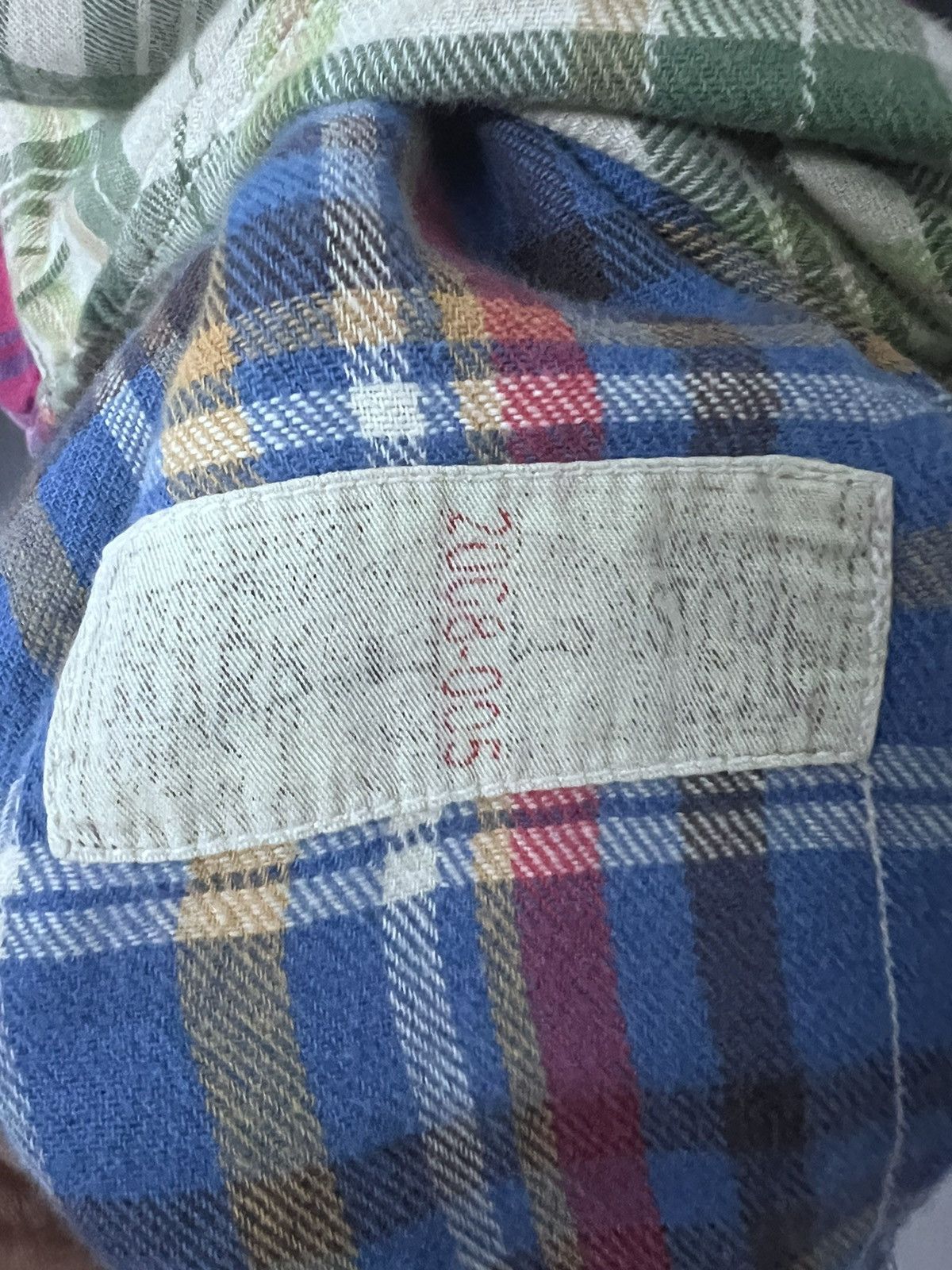 Vintage THRASHED FADED WESTERN FLANNEL MULTICOLOUR Size US XL / EU 56 / 4 - 5 Thumbnail