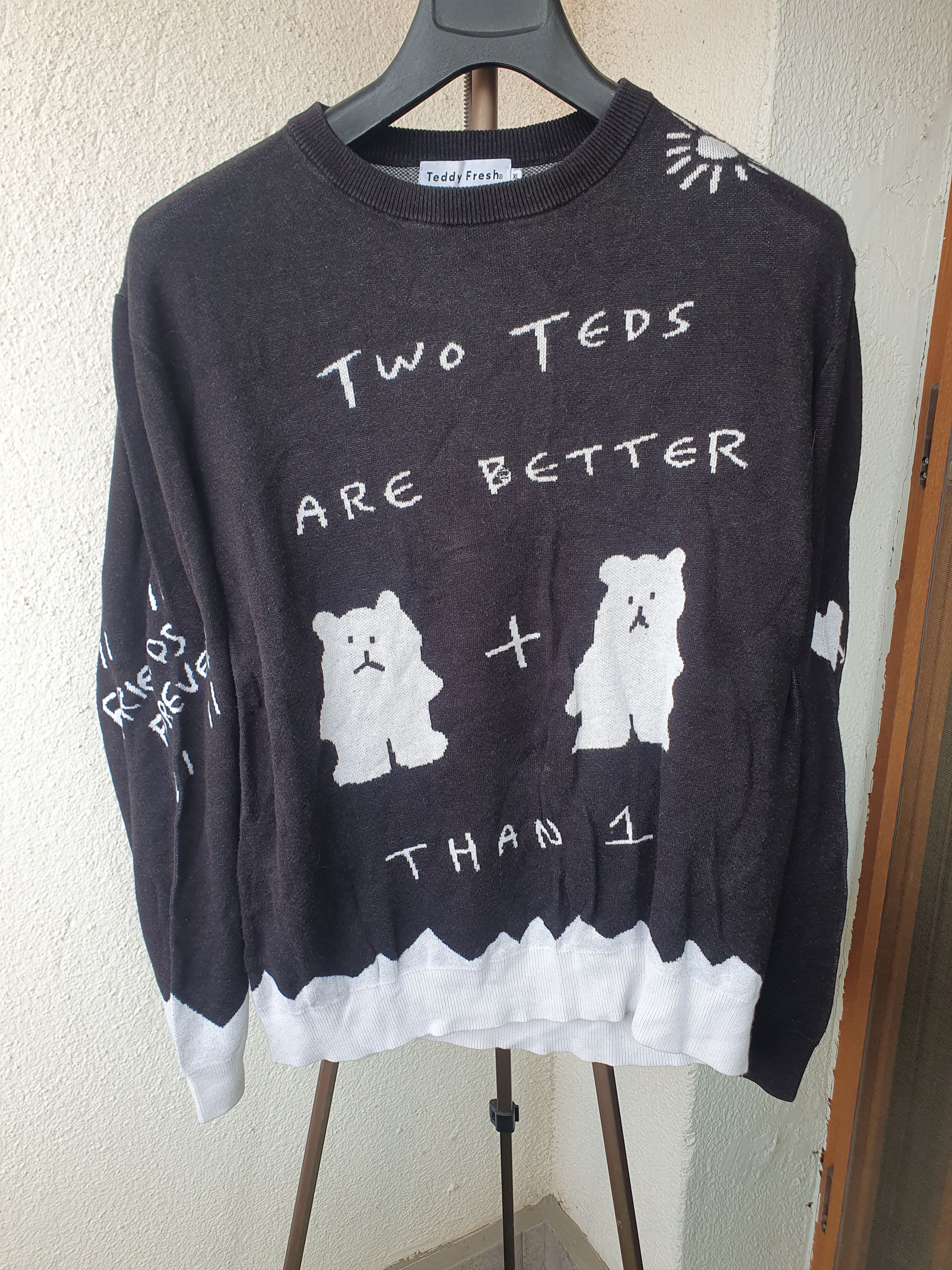 Teddy Fresh Teddy Fresh Two Teds Are Better Than One Sweater sz XL Size XL / US 12-14 / IT 48-50 - 6 Thumbnail