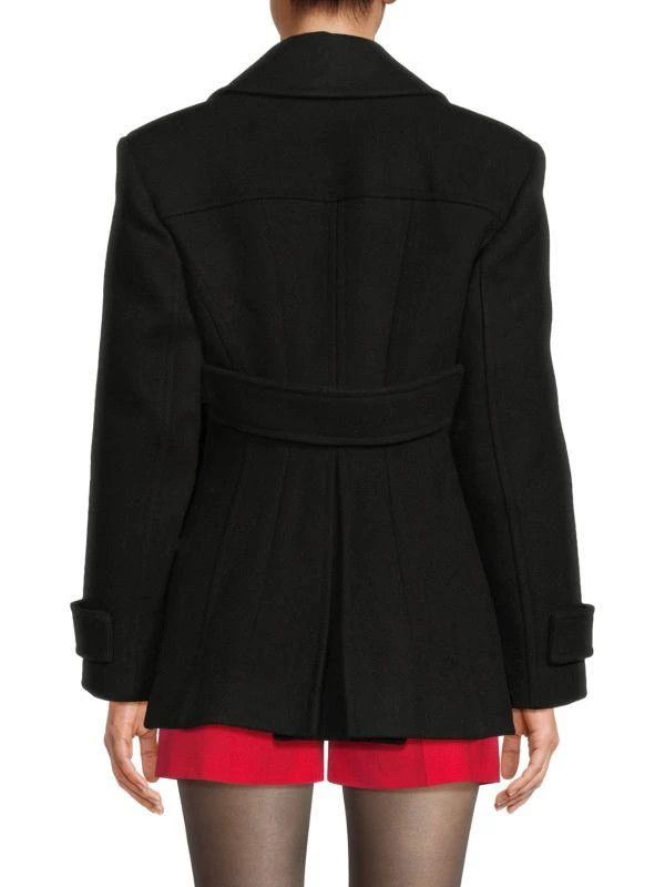 Valentino o1y0226 Pea Coat in Black Size M / US 6-8 / IT 42-44 - 2 Thumbnail