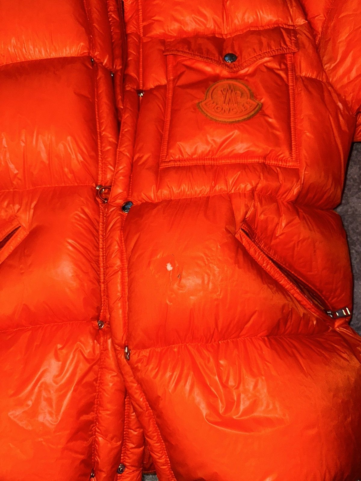 Moncler Moncler Puffer Jacket Orange Size US L / EU 52-54 / 3 - 3 Thumbnail
