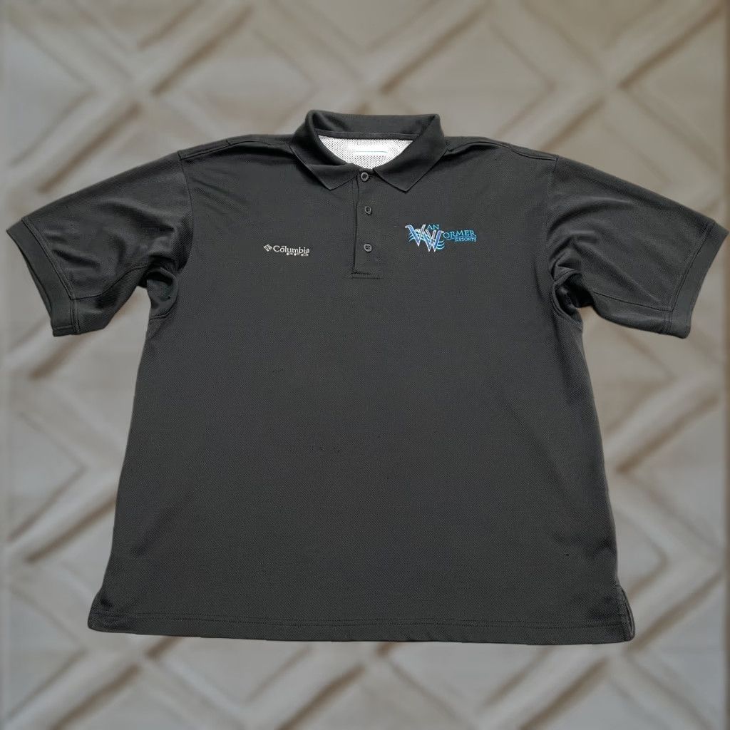Vintage Columbia PFG Omni-Shade Polo Shirt Men Medium Black Size US M / EU 48-50 / 2 - 1 Thumbnail