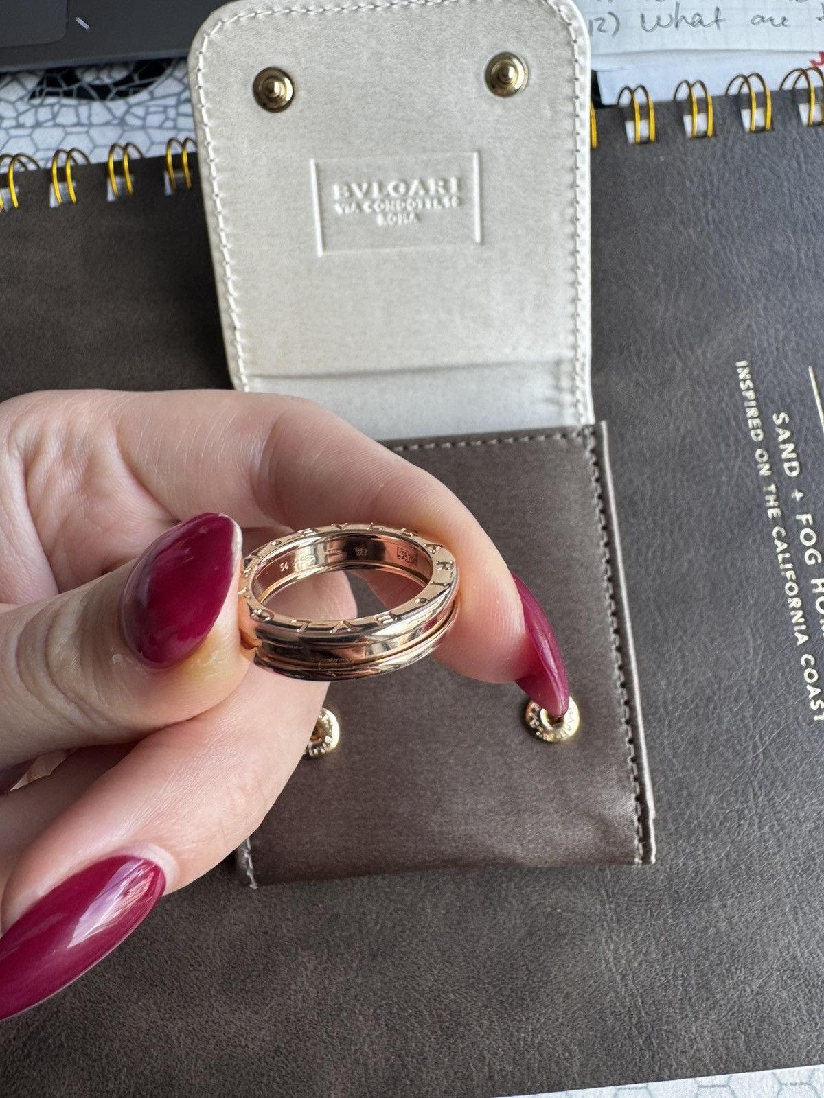 Bvlgari Bvlgari B zero1 Rose Gold Ring Size ONE SIZE - 11 Thumbnail