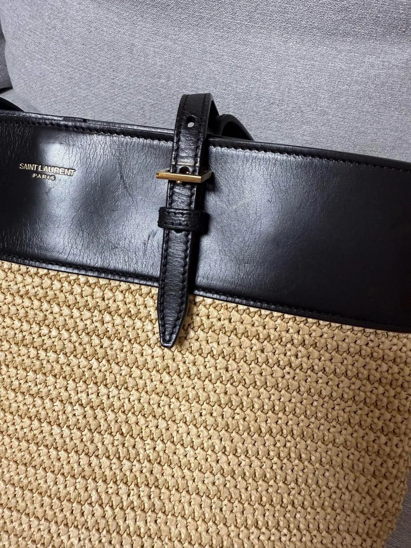 Yves Saint Laurent YSL Straw Bag. Size ONE SIZE - 5 Thumbnail